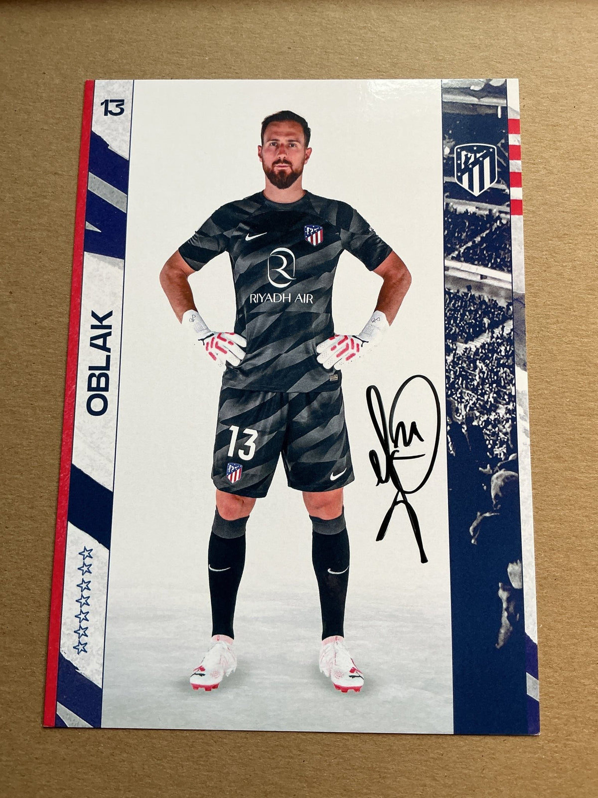 Jan Oblak, Slovenia 🇸🇮 Atletico Madrid 2023/24 hand signed - Autographs-World