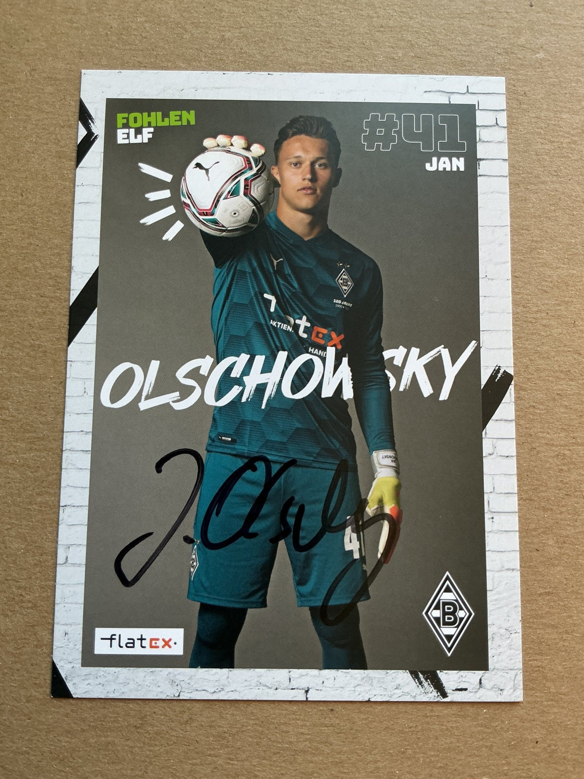 Jan Olschowsky, Germany 🇩🇪 Borussia Mönchengladbach 2020/21 hand signed - Autographs-World