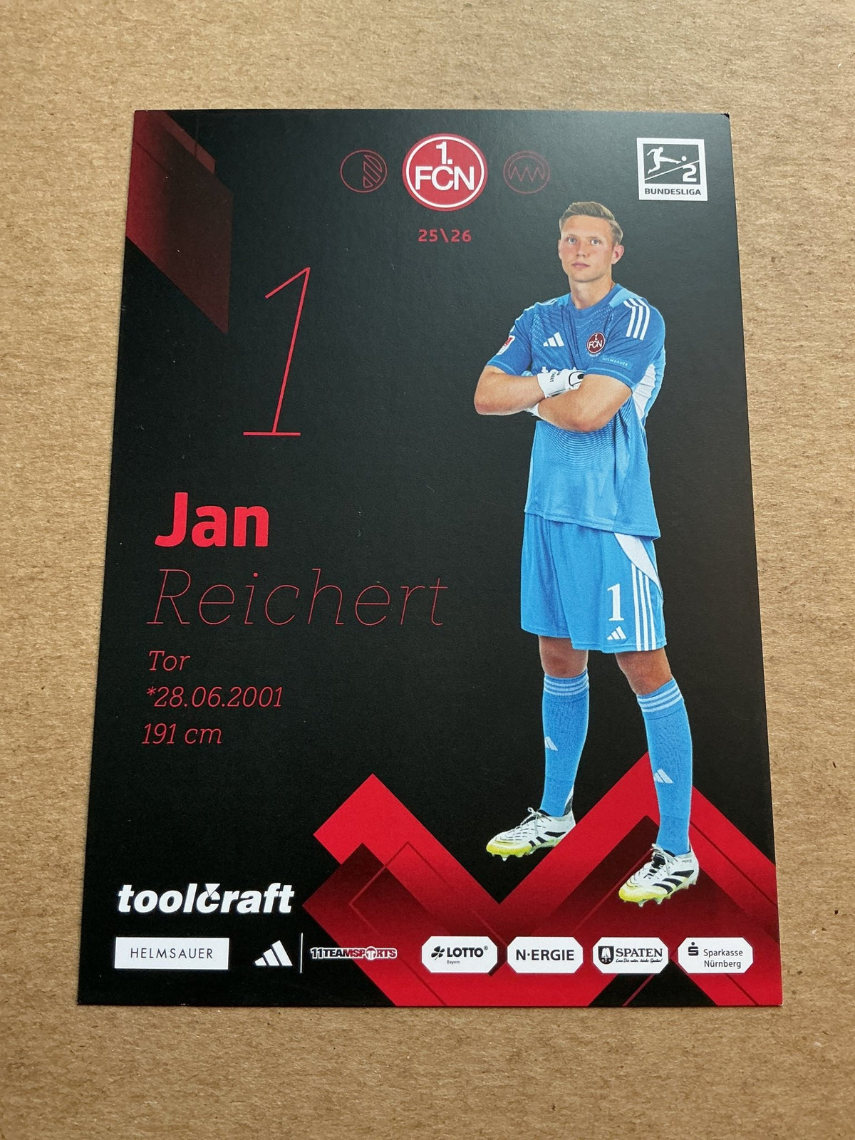 Jan Reichert, Germany 🇩🇪 1.FC Nürnberg 2025/26 hand signed - Autographs-World