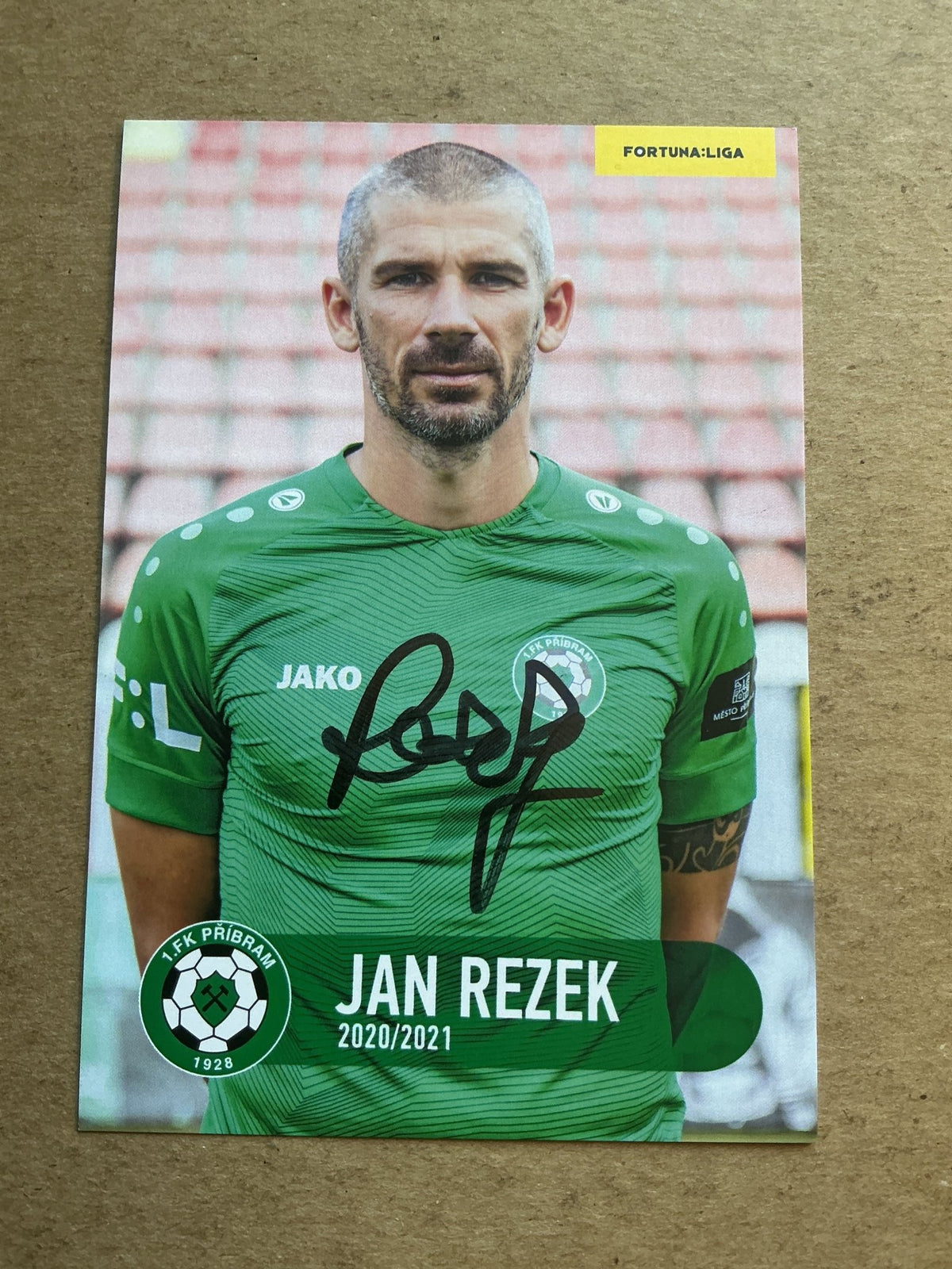Jan Rezek, Czech Republic 🇨🇿 1.FK Příbram 2020/21 hand signed - Autographs-World