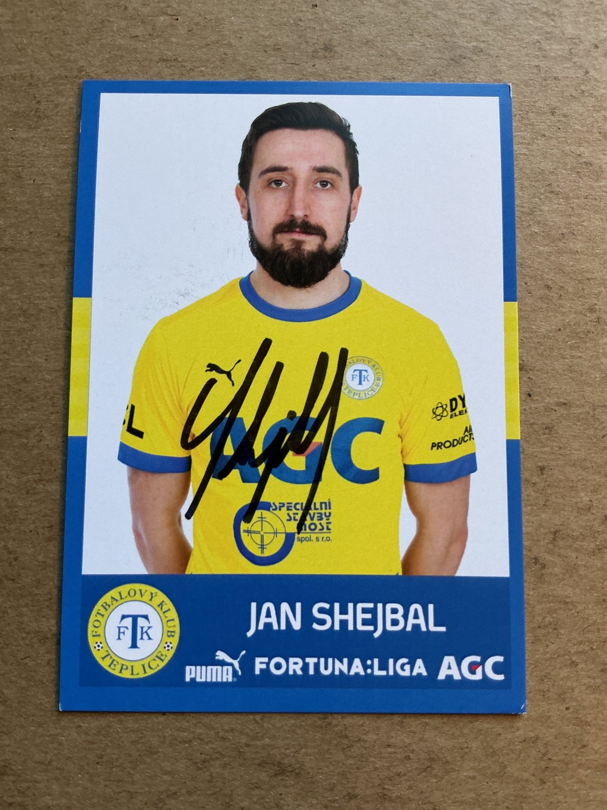 Jan Shejbal, Czech Republic 🇨🇿 FK Teplice 2020/21 hand signed - Autographs-World