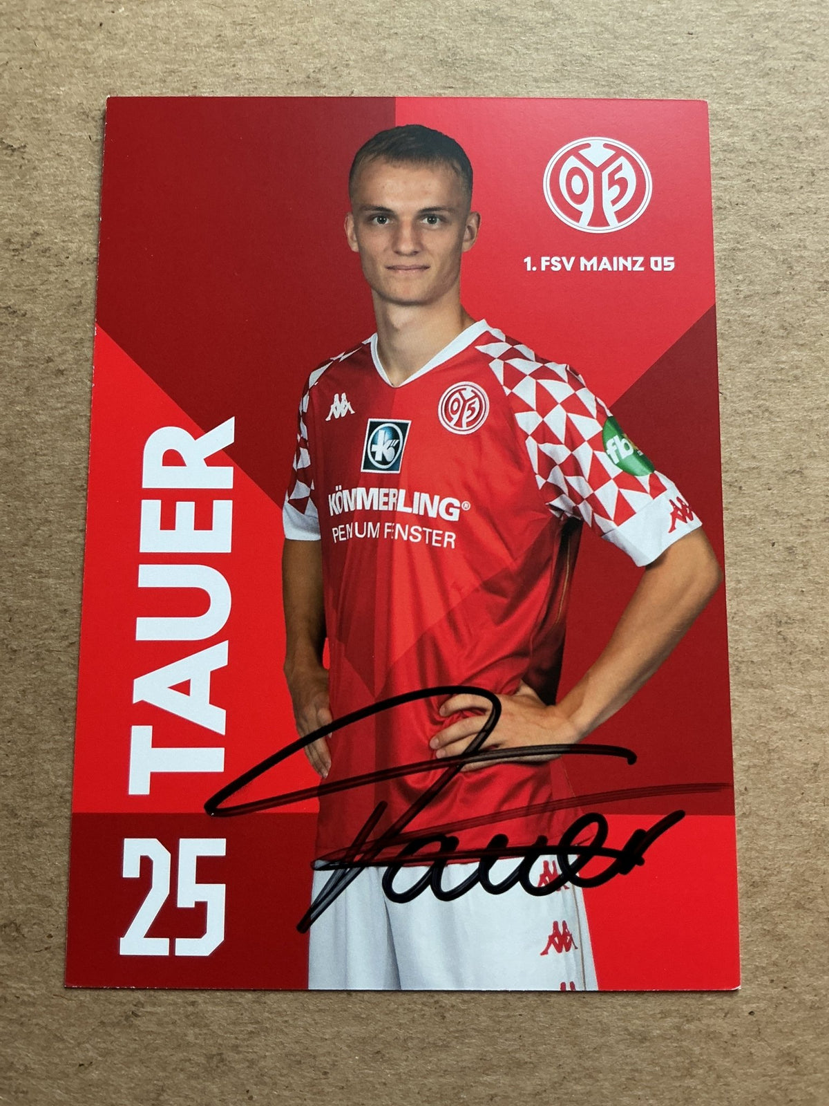 Jan Tauer, Germany 🇩🇪 FSV Mainz 05 2020/21 hand signed - Autographs-World