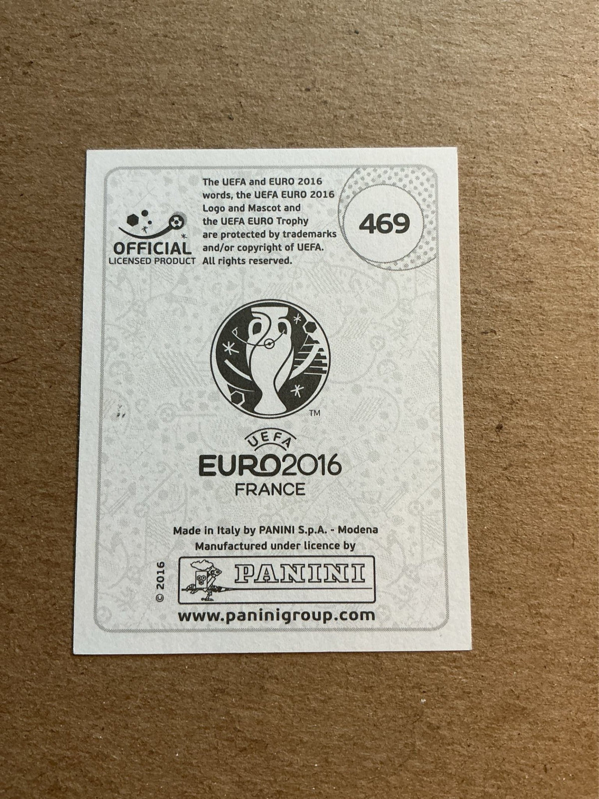 Jan Vertonghen, Belgium 🇧🇪 UEFA Euro 2016 Panini hand signed - Autographs-World
