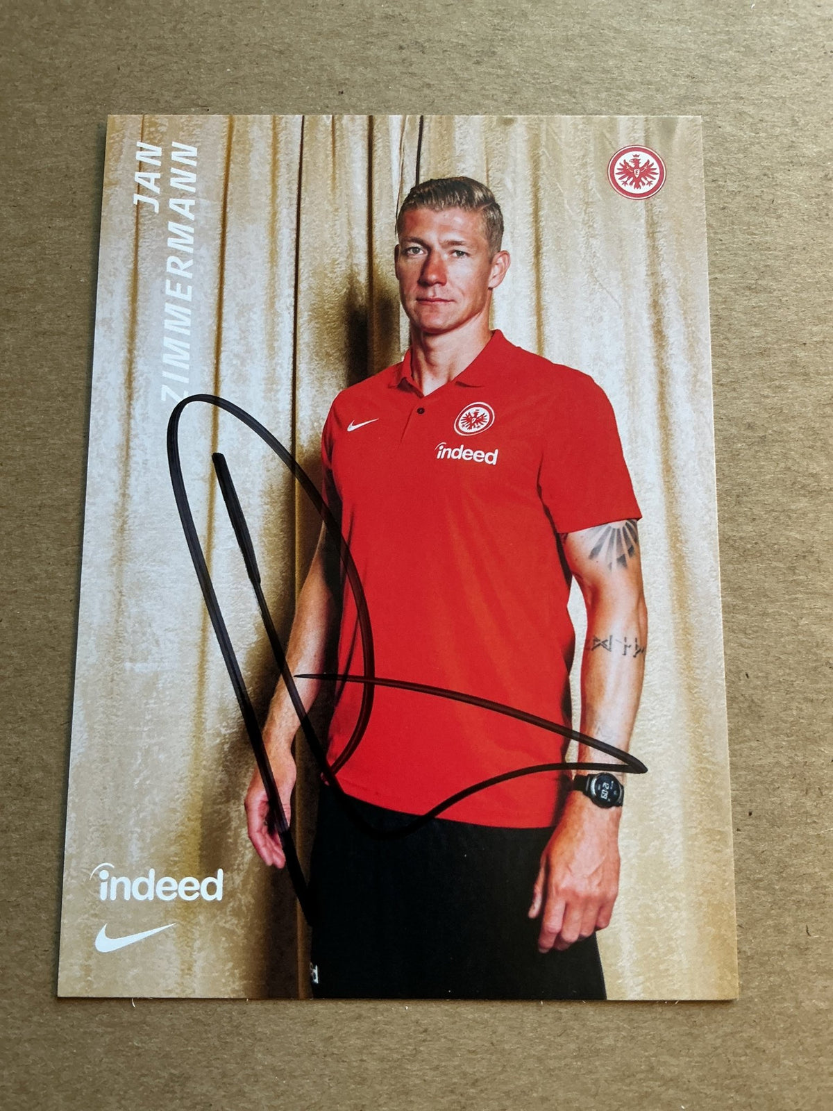 Jan Zimmermann, Germany 🇩🇪 Eintracht Frankfurt 2023/24 hand signed - Autographs-World
