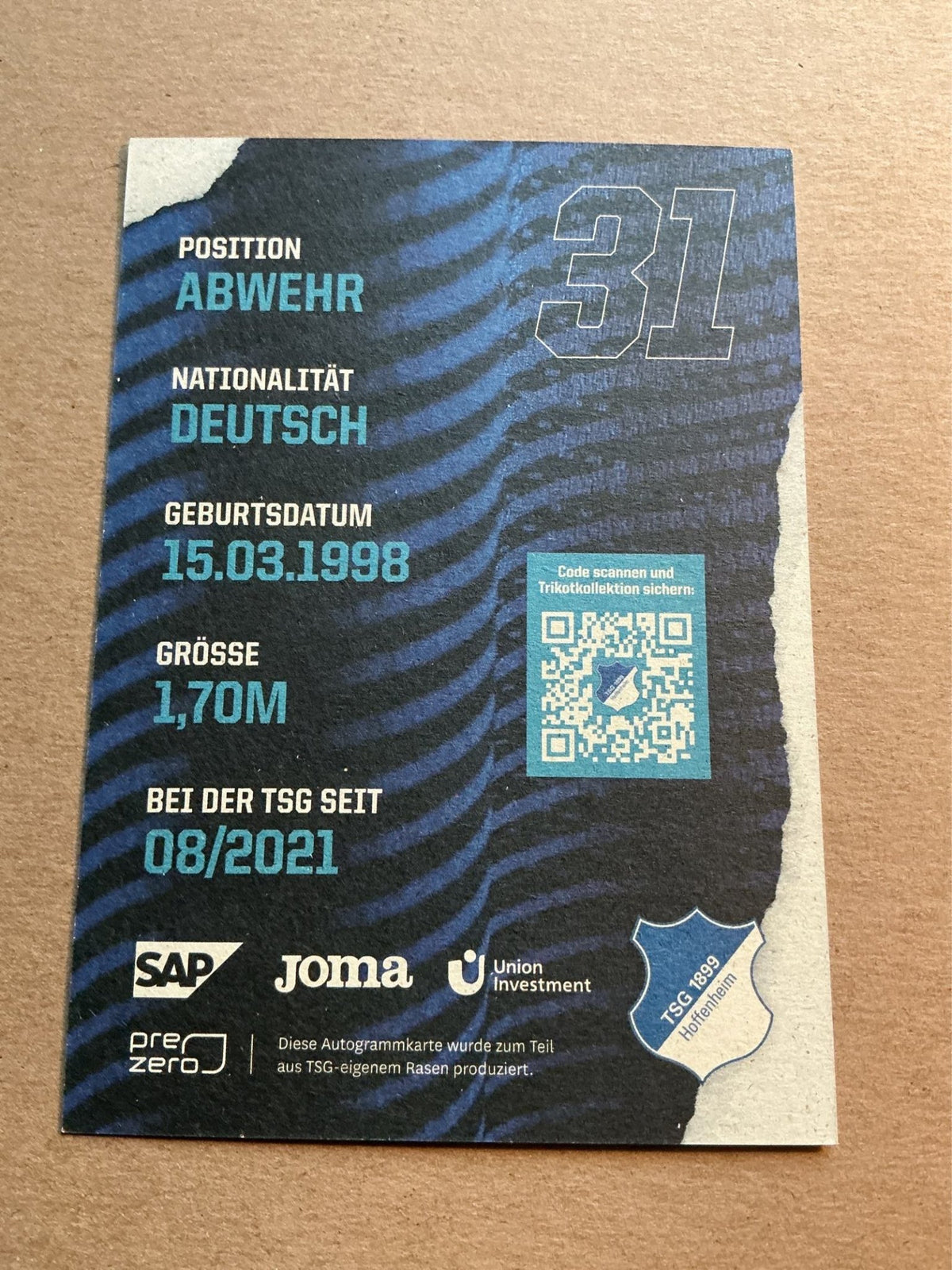 Jana Feldkamp, Germany 🇩🇪 TSG 1899 Hoffenheim 2021/22 hand signed - Autographs-World