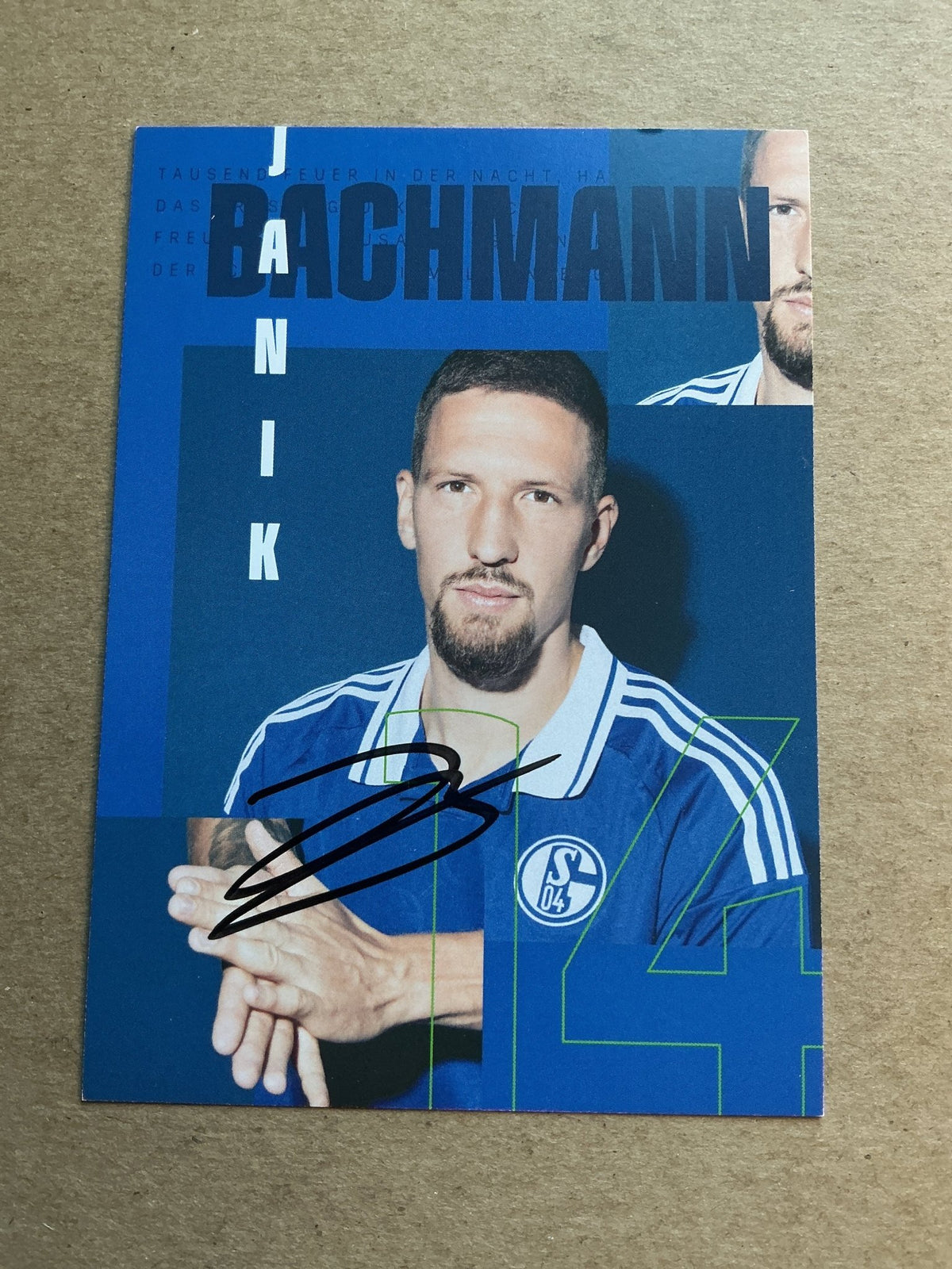 Janik Bachmann, Germany 🇩🇪 FC Schalke 04 2024/25 hand signed - Autographs-World