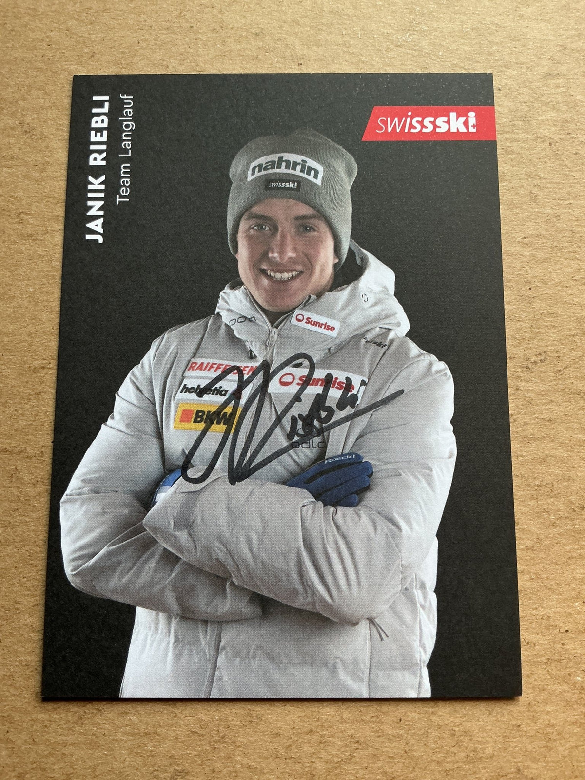 Janik Riebli, Switzerland 🇨🇭 Cross Country 2023/24 hand signed - Autographs-World