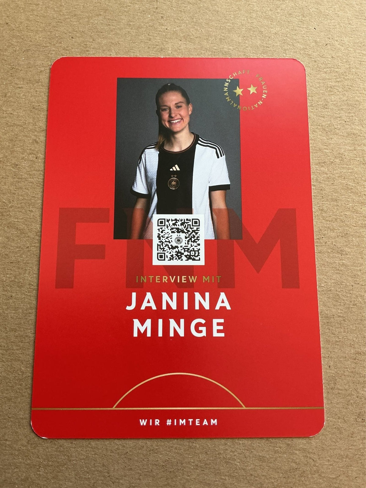 Janina Minge, Germany 🇩🇪 FIFA World Cup 2023 hand signed - Autographs-World