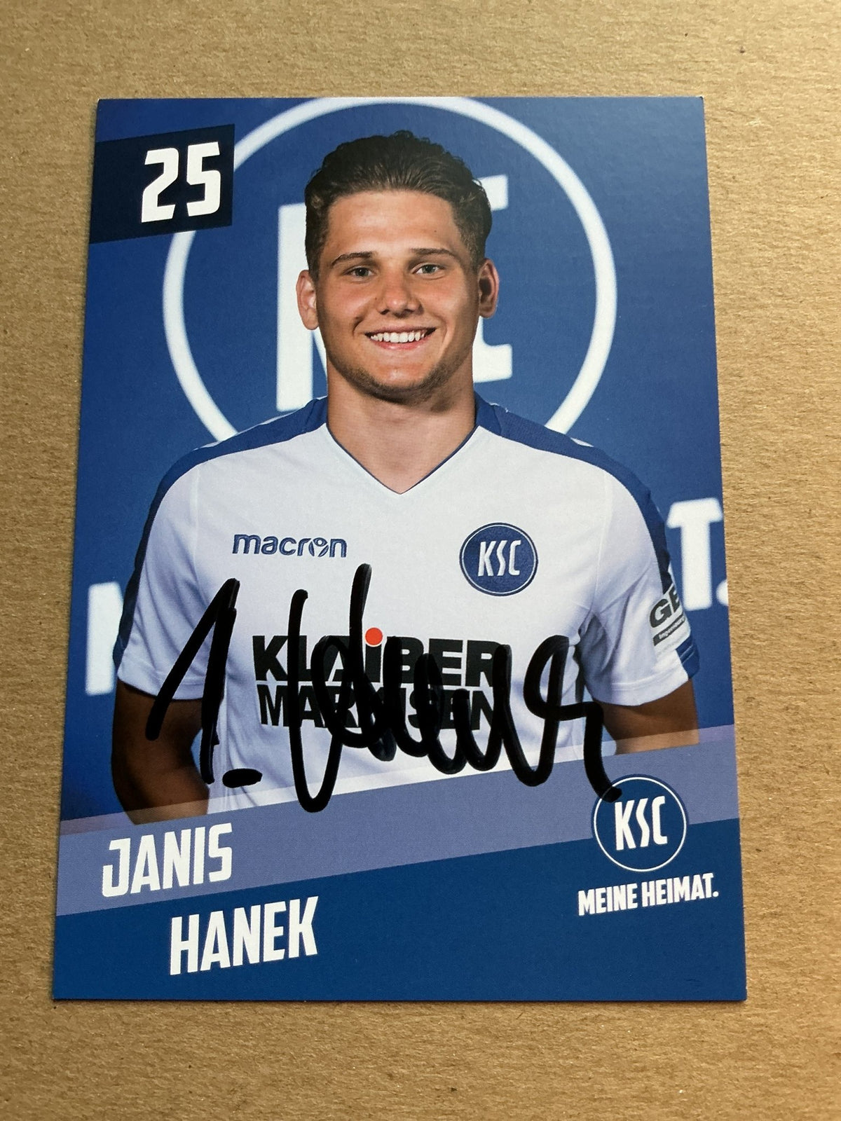 Janis Hanek, Germany 🇩🇪 Karlsruher SC 2019/20 hand signed - Autographs-World