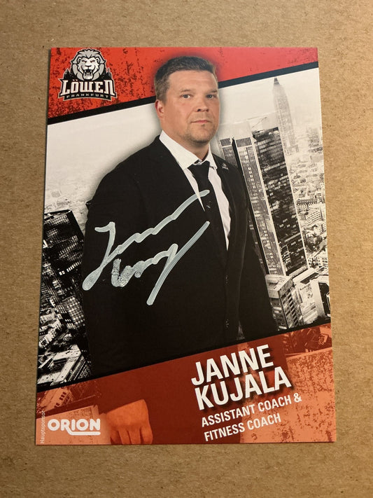 Janne Kujala, Finland 🇫🇮 Löwen Frankfurt 2023/24 hand signed - Autographs-World