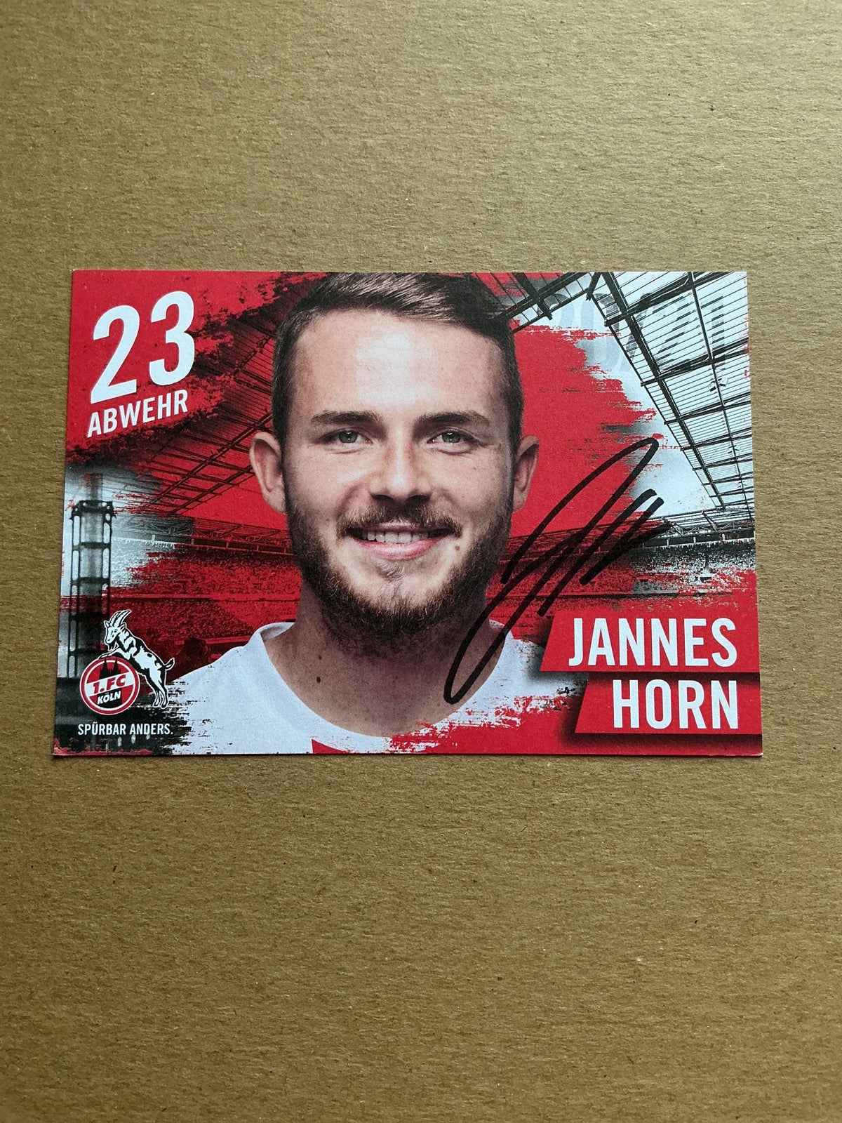 Jannes Horn, Germany 🇩🇪 1.FC Köln 2020/21 hand signed - Autographs-World