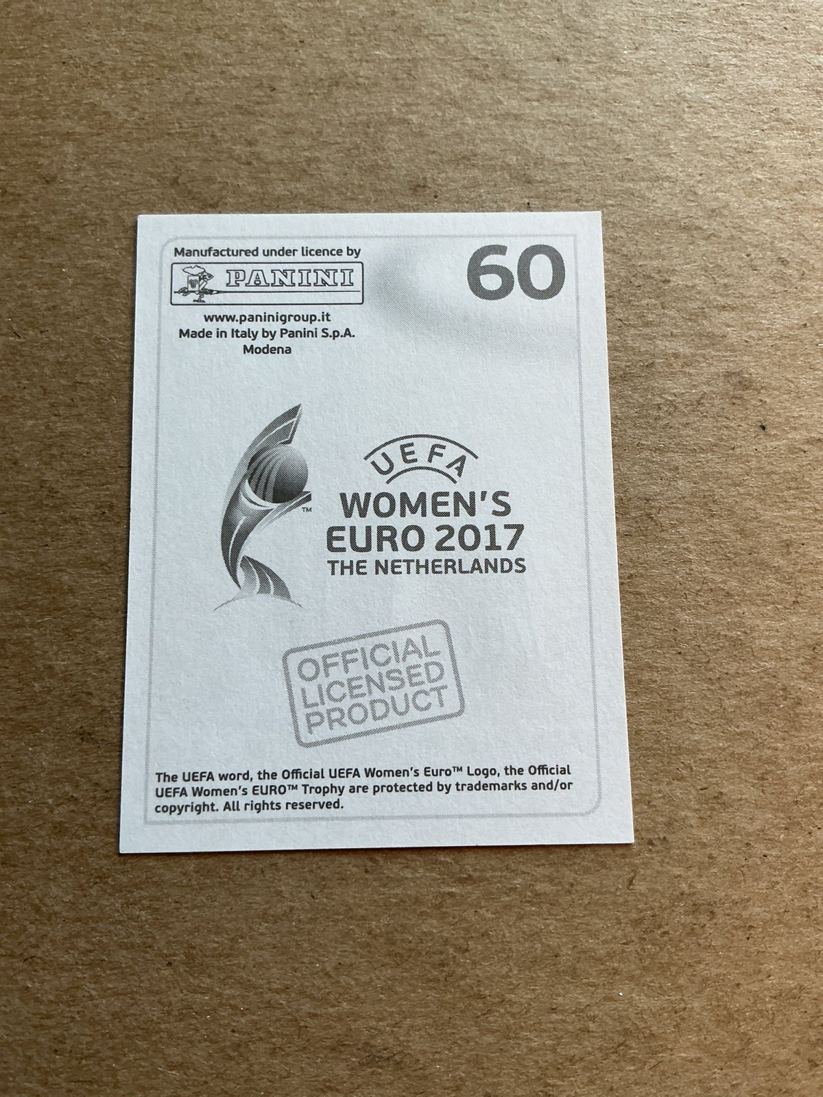 Janni Arnth Jensen, Denmark 🇩🇰 FIFA Women’s Euro Cup 2017 Panini hand signed - Autographs-World