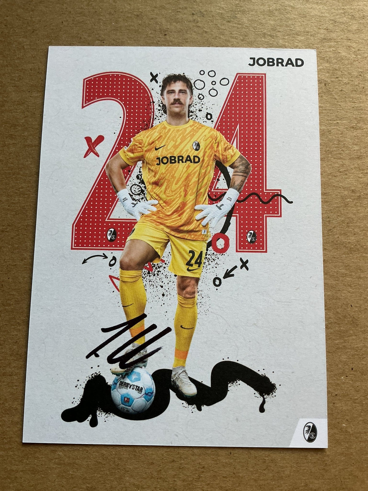 Jannik Huth, Germany 🇩🇪 SC Freiburg 2024/25 hand signed - Autographs-World