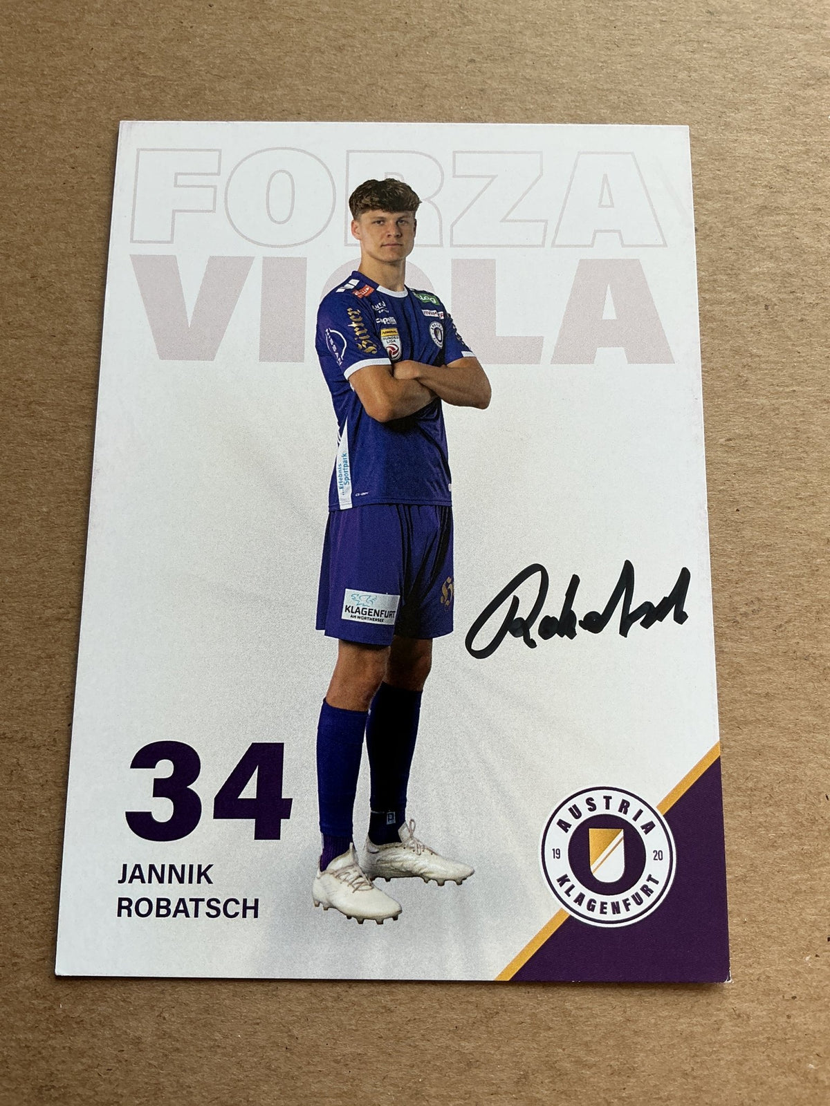 Jannik Robatsch, Austria 🇦🇹 Austria Klagenfurt 2023/24 hand signed - Autographs-World