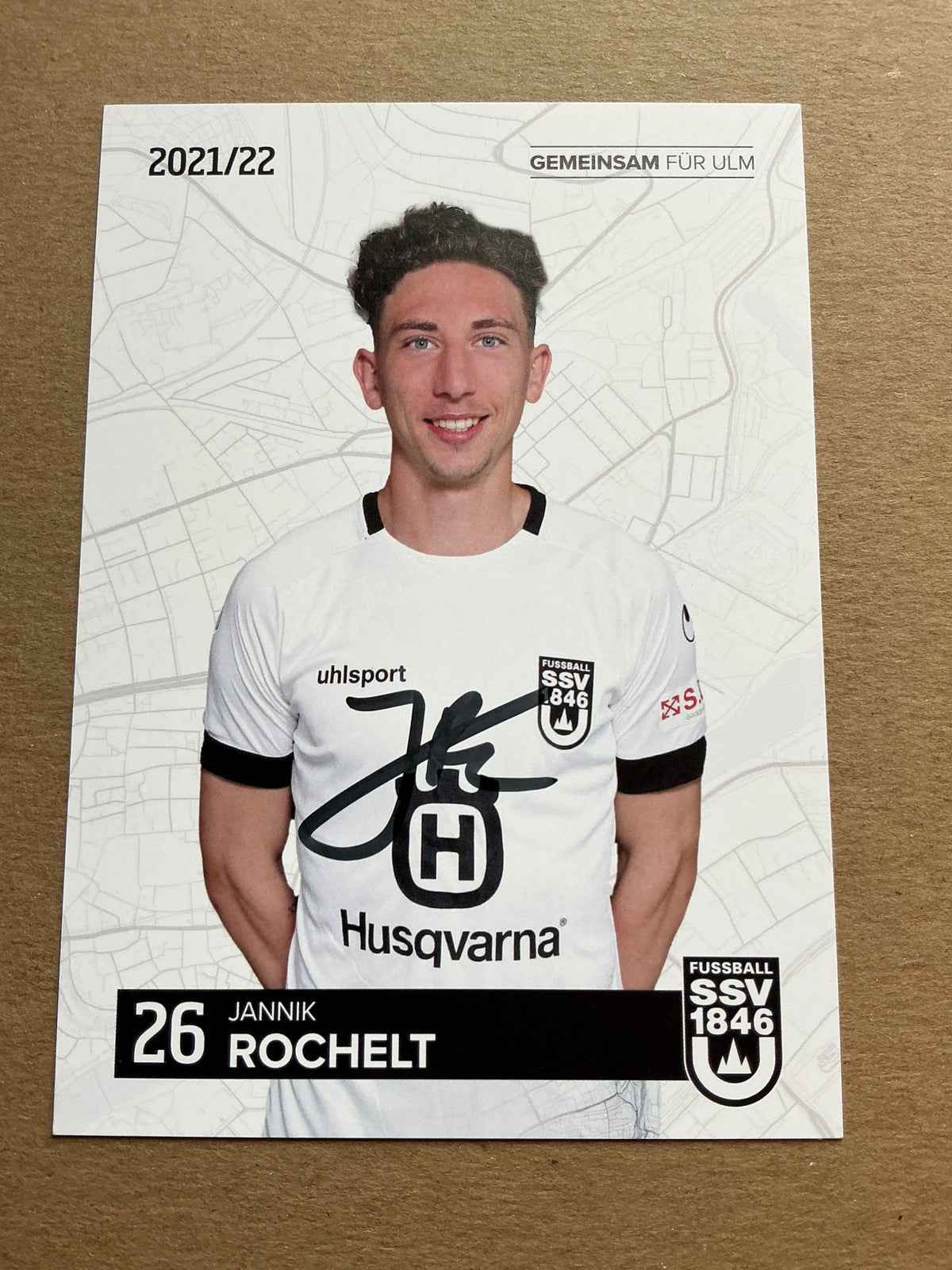 Jannik Rochelt, Germany 🇩🇪 SSV Ulm 1846 2021/22 hand signed - Autographs-World