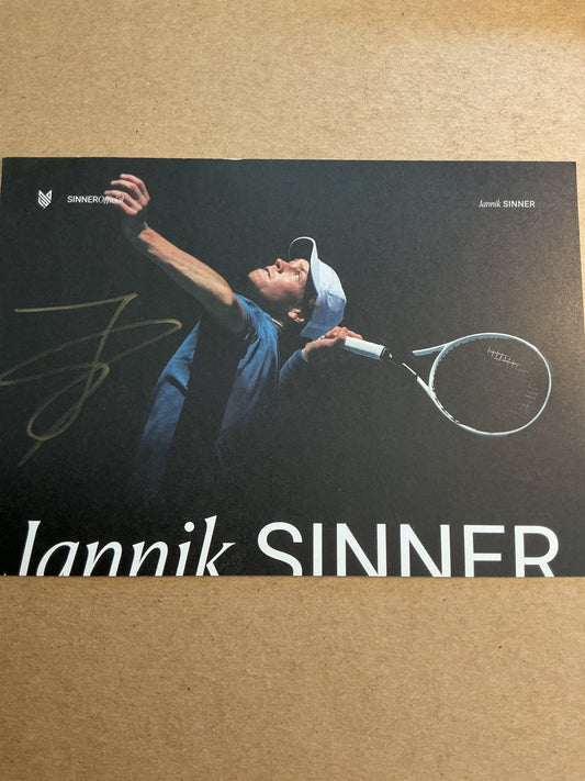 Jannik Sinner, Italy 🇮🇹 Tennis Sports 2025 hand signed - Autographs-World