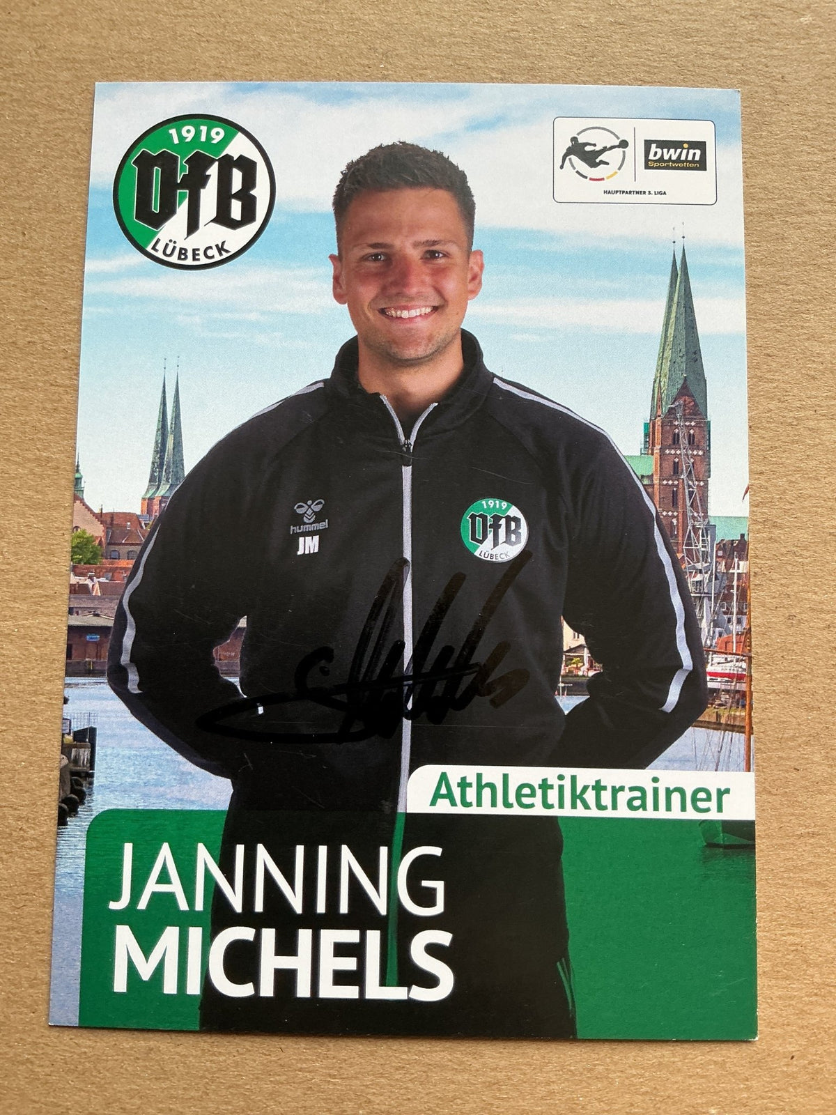 Janning Michels, Germany 🇩🇪 VfB Lübeck 2020/21 hand signed - Autographs-World