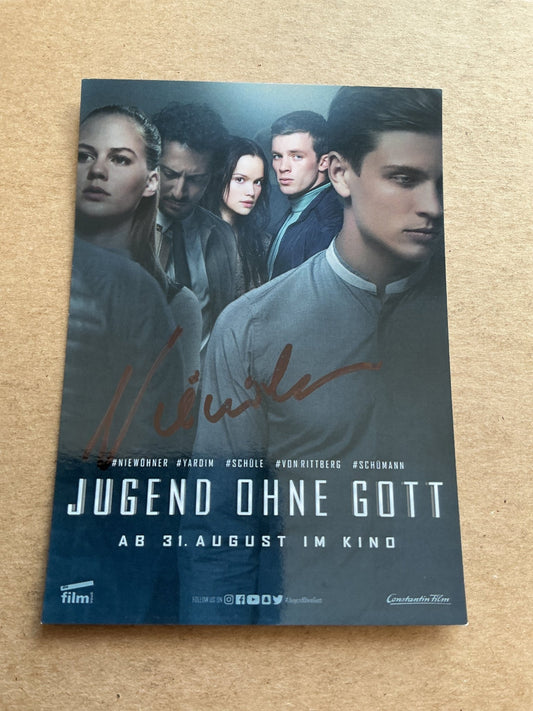 Jannis Niewöhner, Germany 🇩🇪 Actor 2025 hand signed - Autographs-World