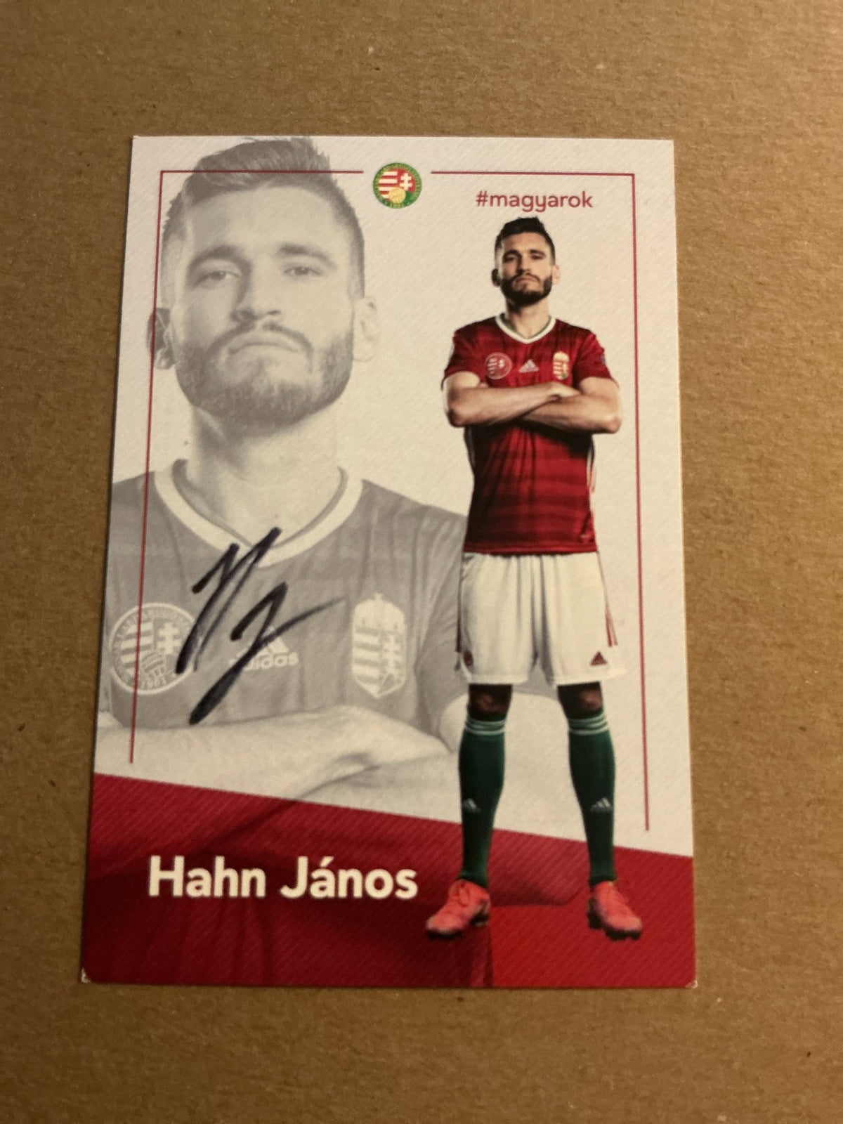 Janos Hahn, Hungary 🇭🇺 2023 Paksi FC hand signed - Autographs-World