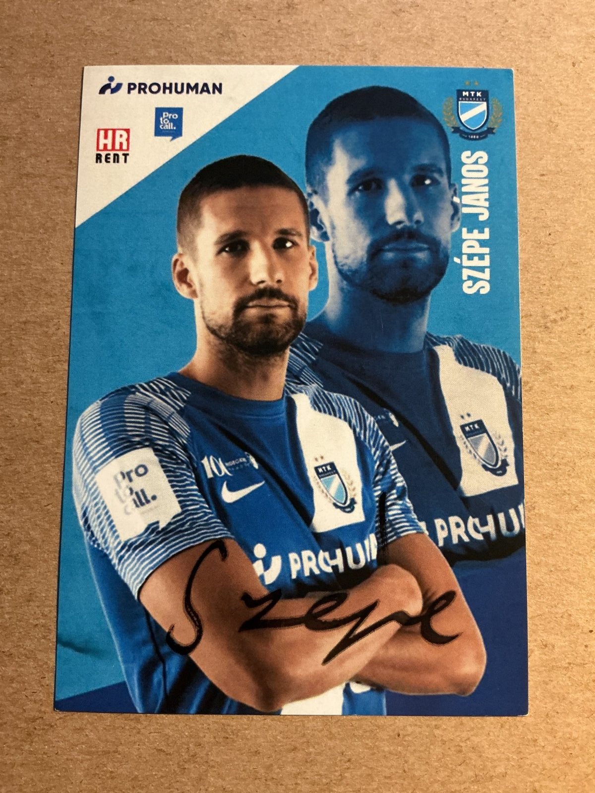 János Szépe, Hungary 🇭🇺 MTK Budapest 2022/23 hand signed - Autographs-World