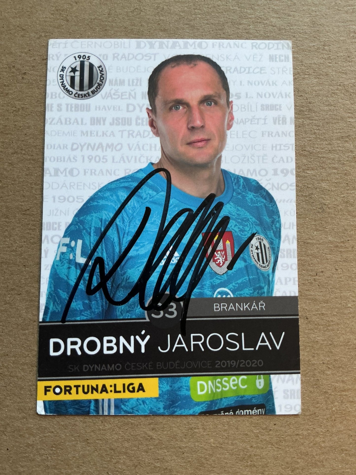 Jaroslav Drobný, Czech Republic 🇨🇿 SK Dynamo Cěské Budějovice 2019/20 hand signed - Autographs-World