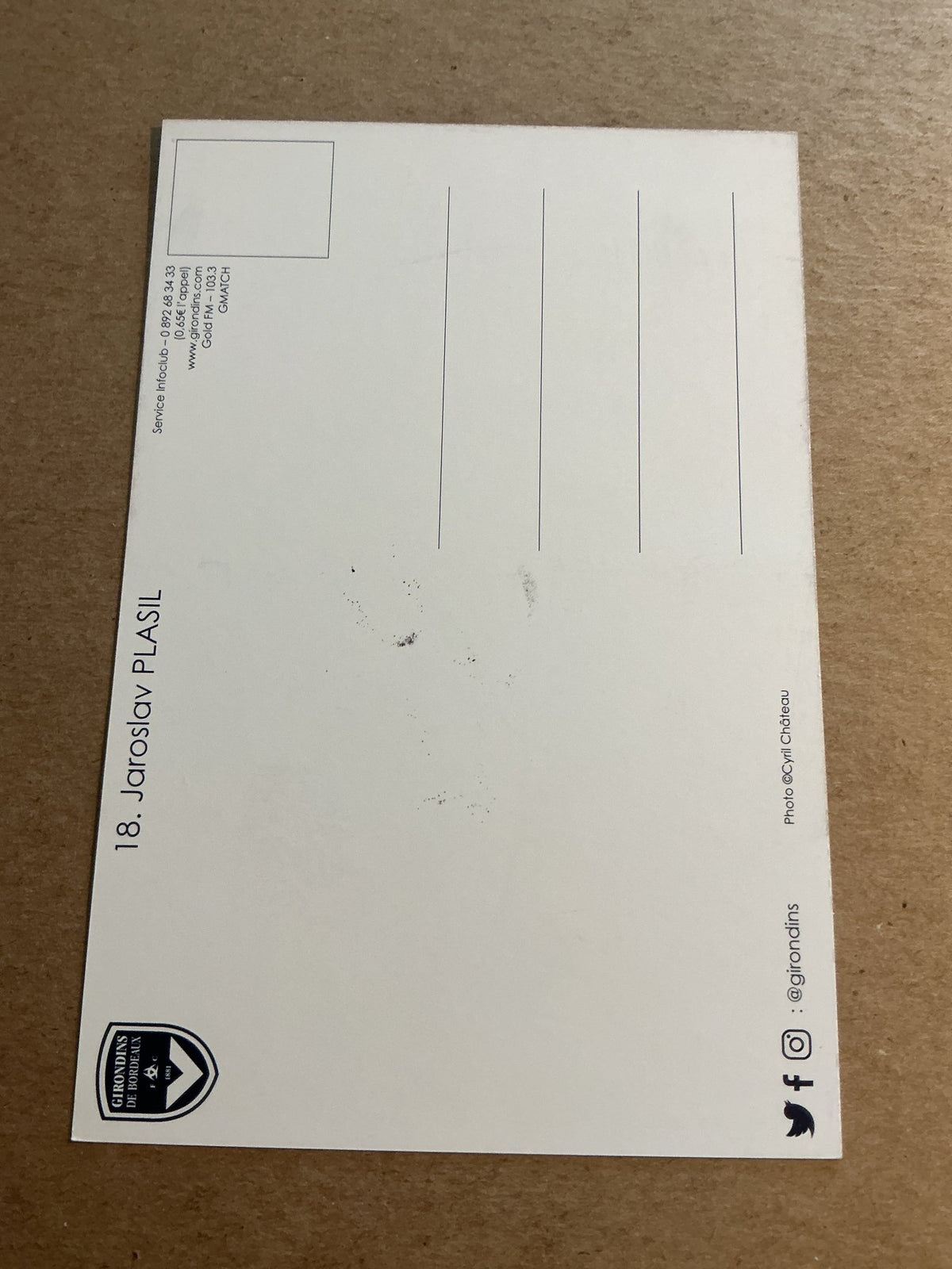 Jaroslav Plasil, Czech Republic 🇨🇿 Girondins Bordeaux 2018/19 hand signed - Autographs-World