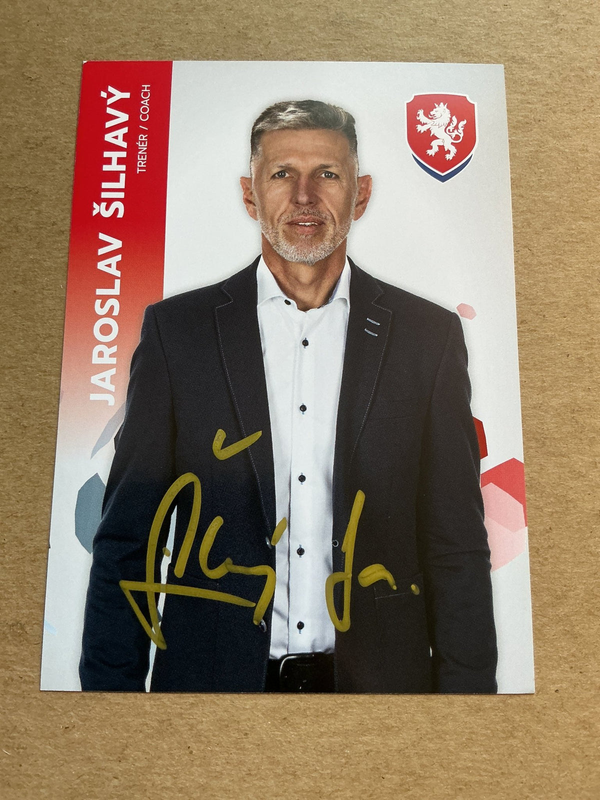 Jaroslav Šilhavý, Czech Republic 🇨🇿 UEFA Euro Cup 2020 hand signed - Autographs-World