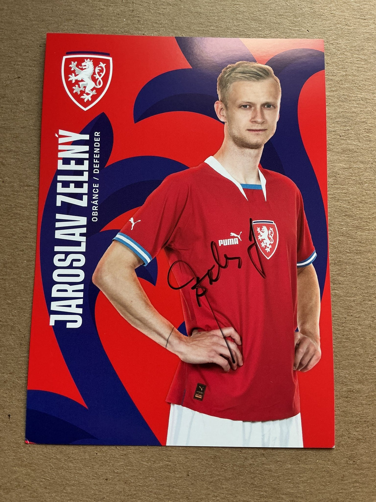 Jaroslav Zelený, Czech Republic 🇨🇿 2023 Sparta Prague hand signed - Autographs-World
