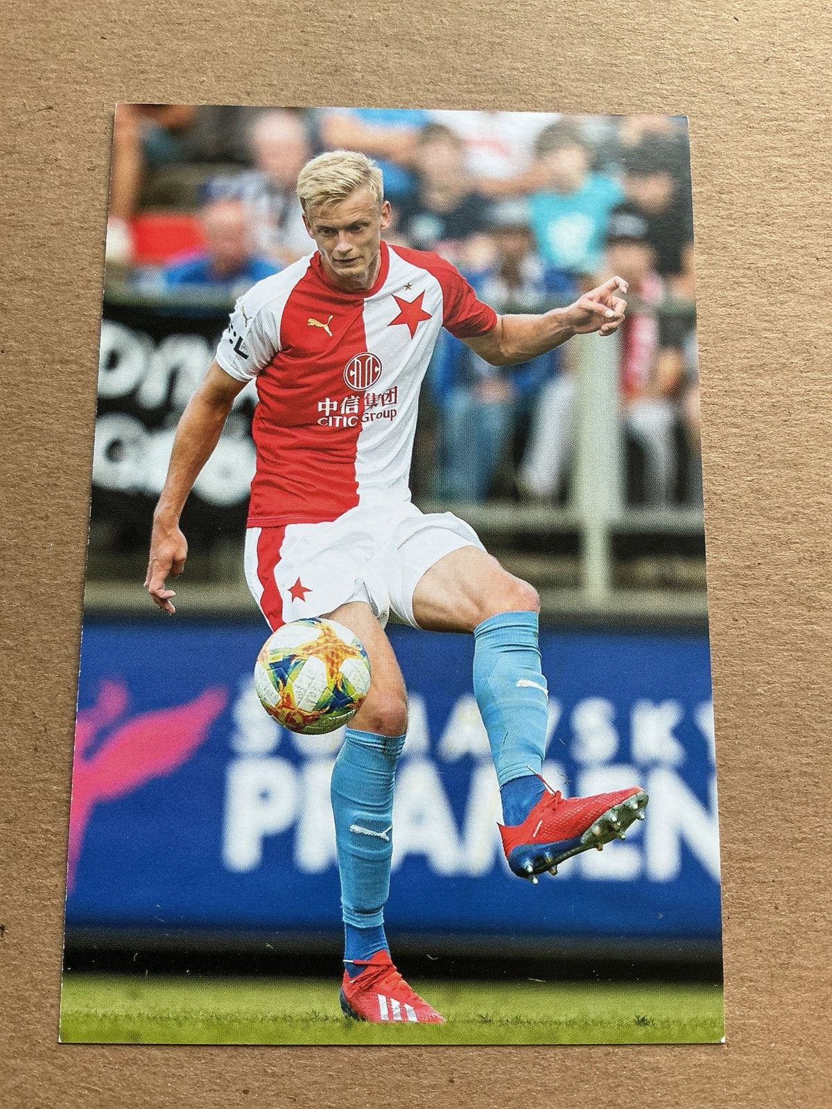 Jaroslav Zelený, Czech Republic 🇨🇿 SK Slavia Prague 2019/20 hand signed - Autographs-World