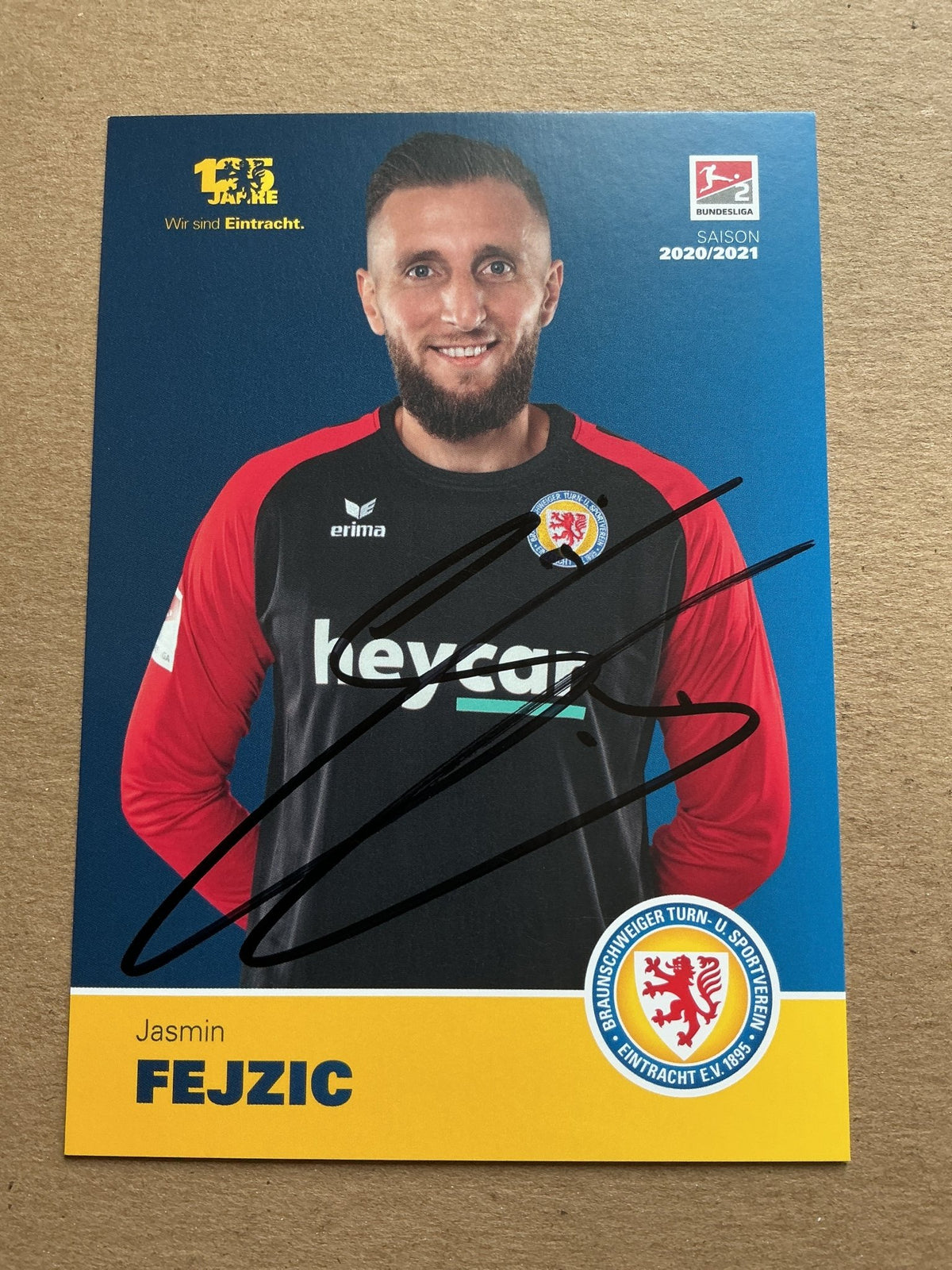 Jasmin Fejzic, Bosnia 🇧🇦 Eintracht Braunschweig 2020/21 hand signed - Autographs-World