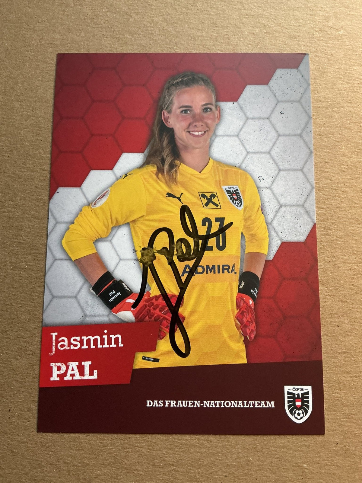 Jasmin Pal, Austria 🇦🇹 UEFA Women’s Euro 2022 hand signed - Autographs-World
