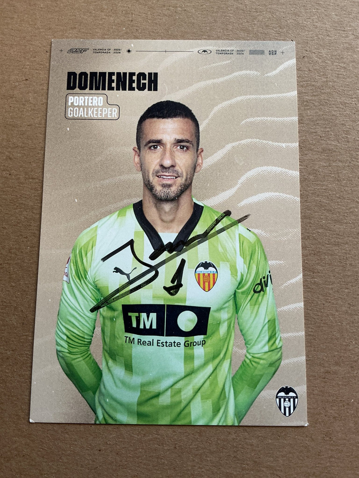 Jaume Doménech, Spain 🇪🇸 Valencia CF 2023/24 hand signed - Autographs-World