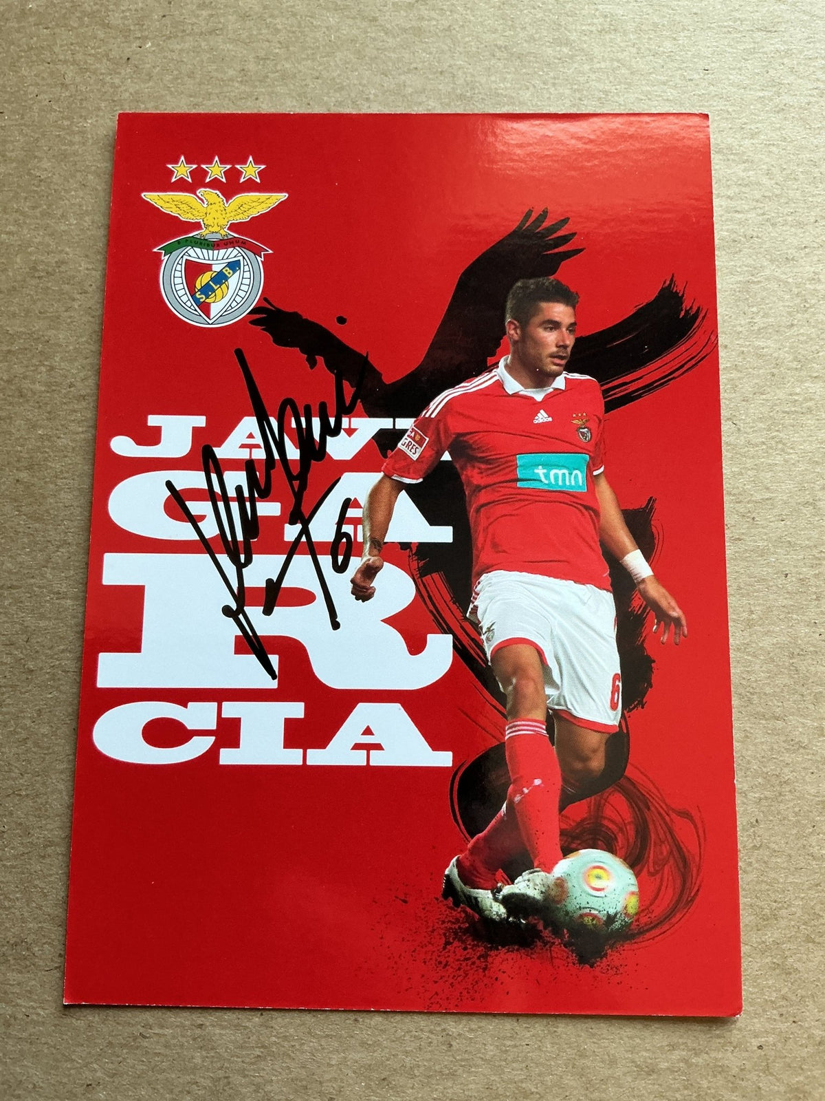 Javi Garcia, Spain 🇪🇸 SL Benfica 2009/10 hand signed - Autographs-World