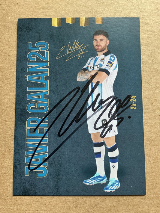 Javier Galan, Spain 🇪🇸 Real Sociedad 2023/24 hand signed - Autographs-World