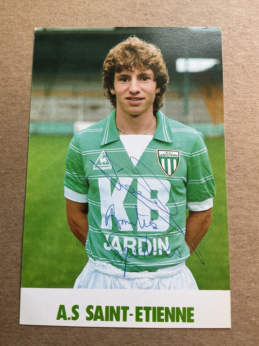 Jean-Francois Daniel, France 🇫🇷 AS Saint-Etienne 1982/83 hand signed - Autographs-World