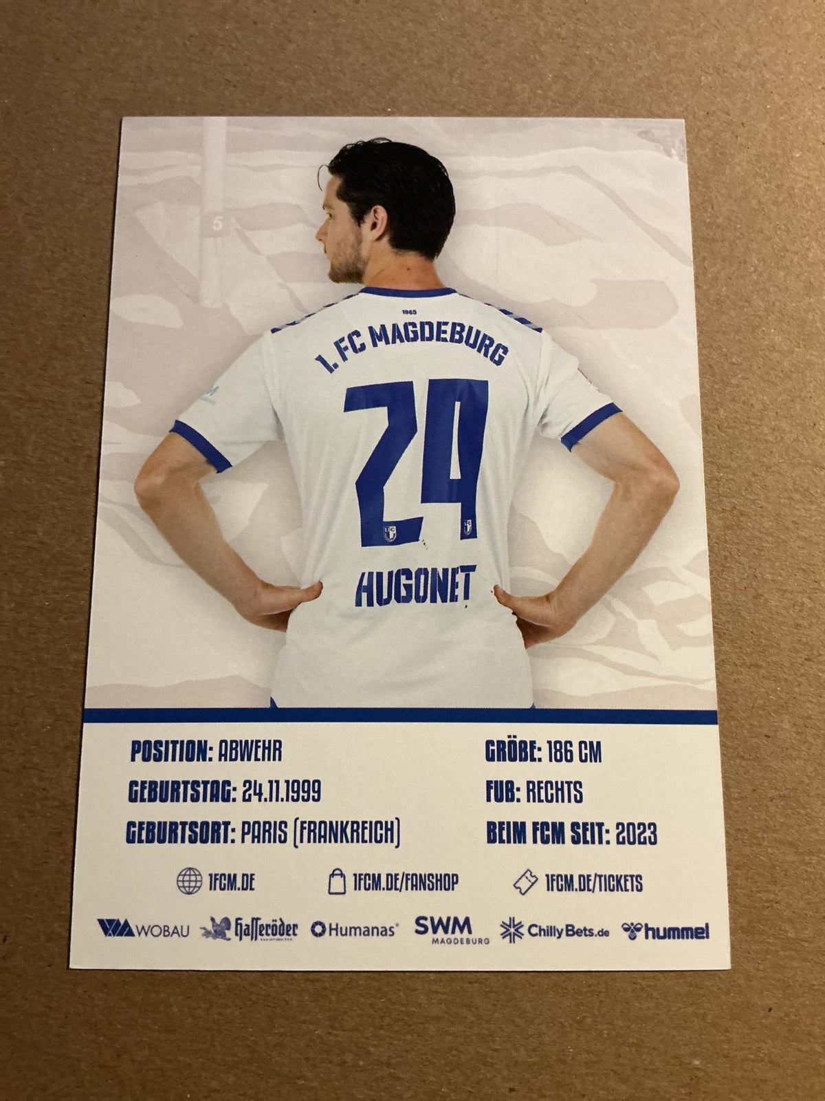 Jean Hugonet, France 🇫🇷 1.FC Magdeburg 2023/24 hand signed - Autographs-World
