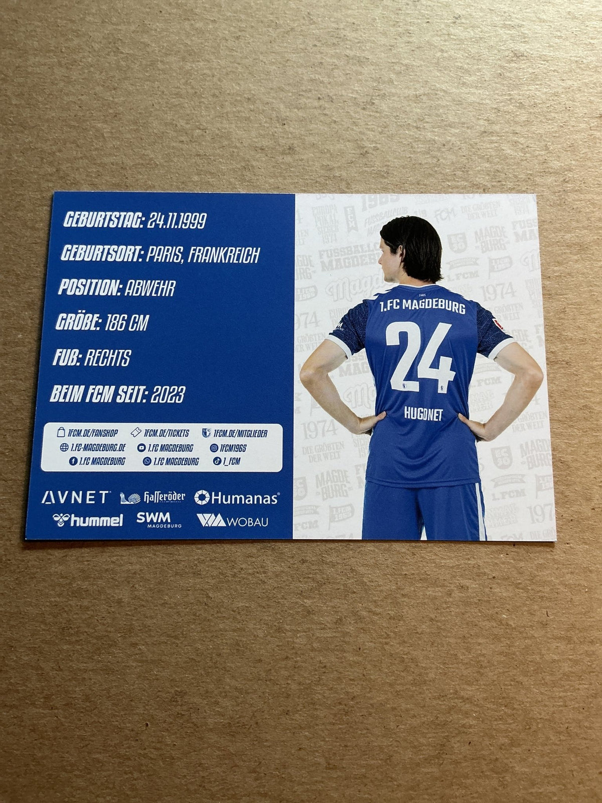 Jean Hugonet, France 🇫🇷 1.FC Magdeburg 2024/25 hand signed - Autographs-World