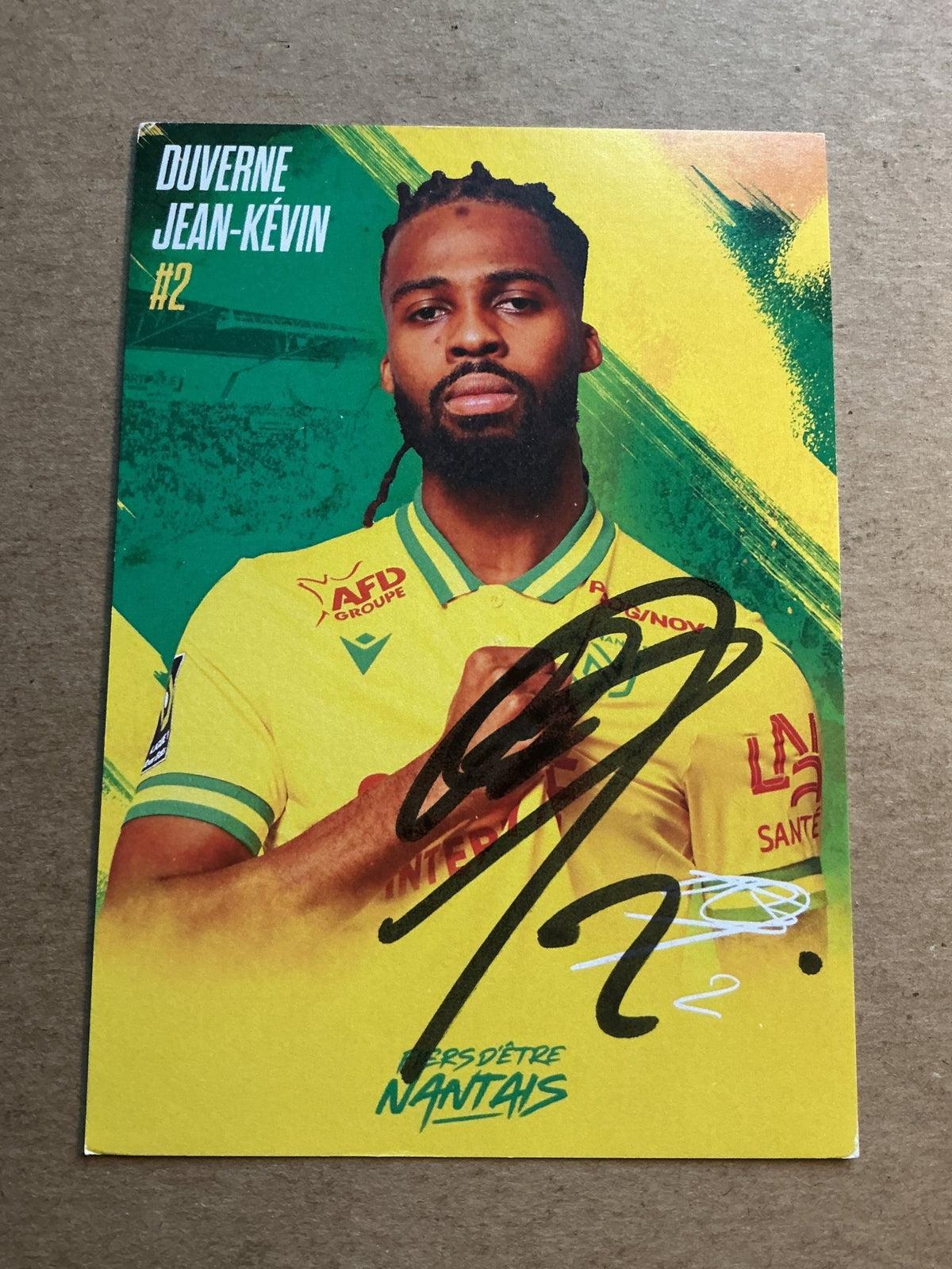Jean-Kevin Duverne, Haiti 🇭🇹 FC Nantes 2023/24 hand signed - Autographs-World