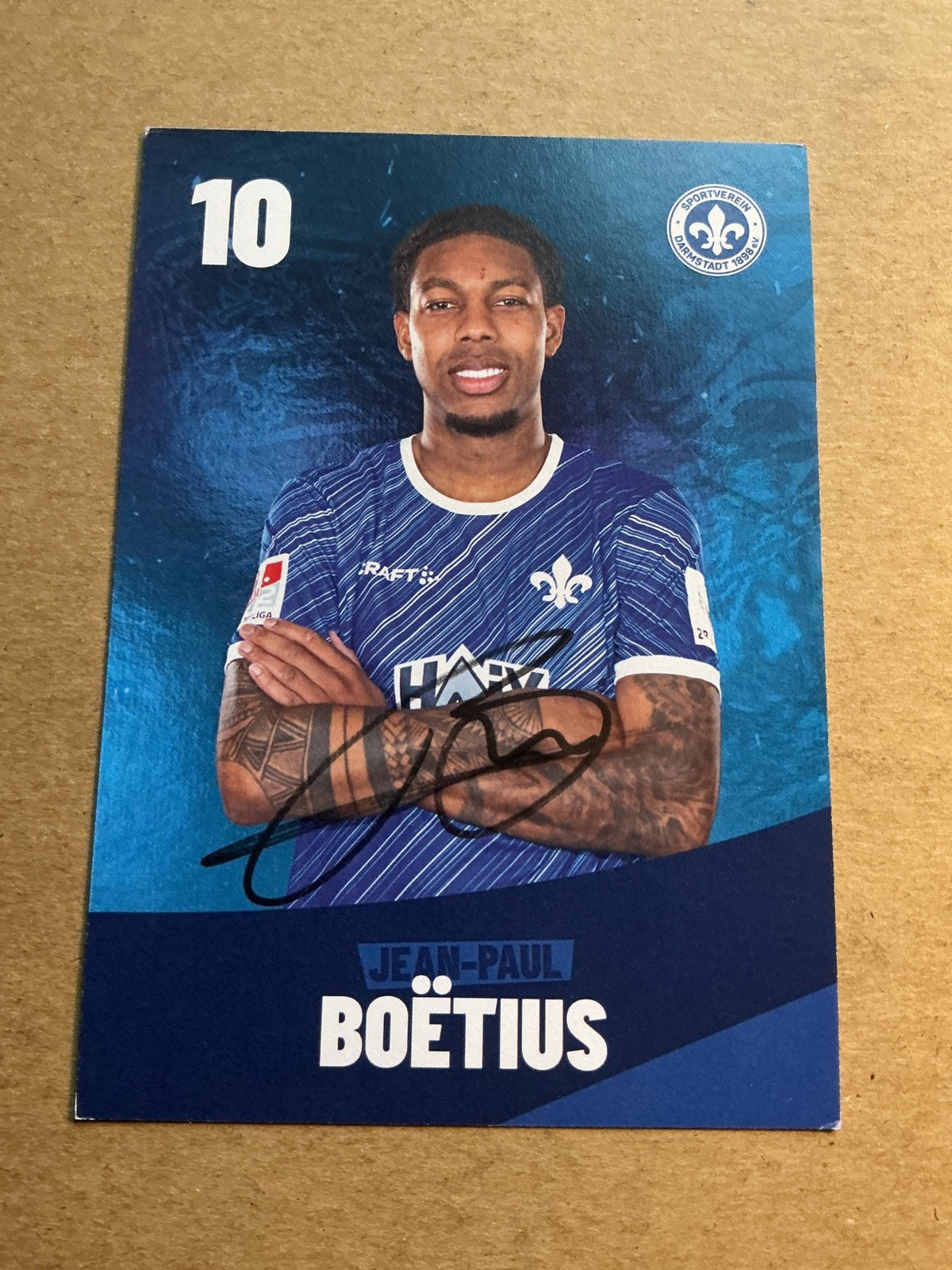 Jean-Paul Boëtius, Suriname 🇸🇷 SV Darmstadt 98 2023/24 hand signed - Autographs-World