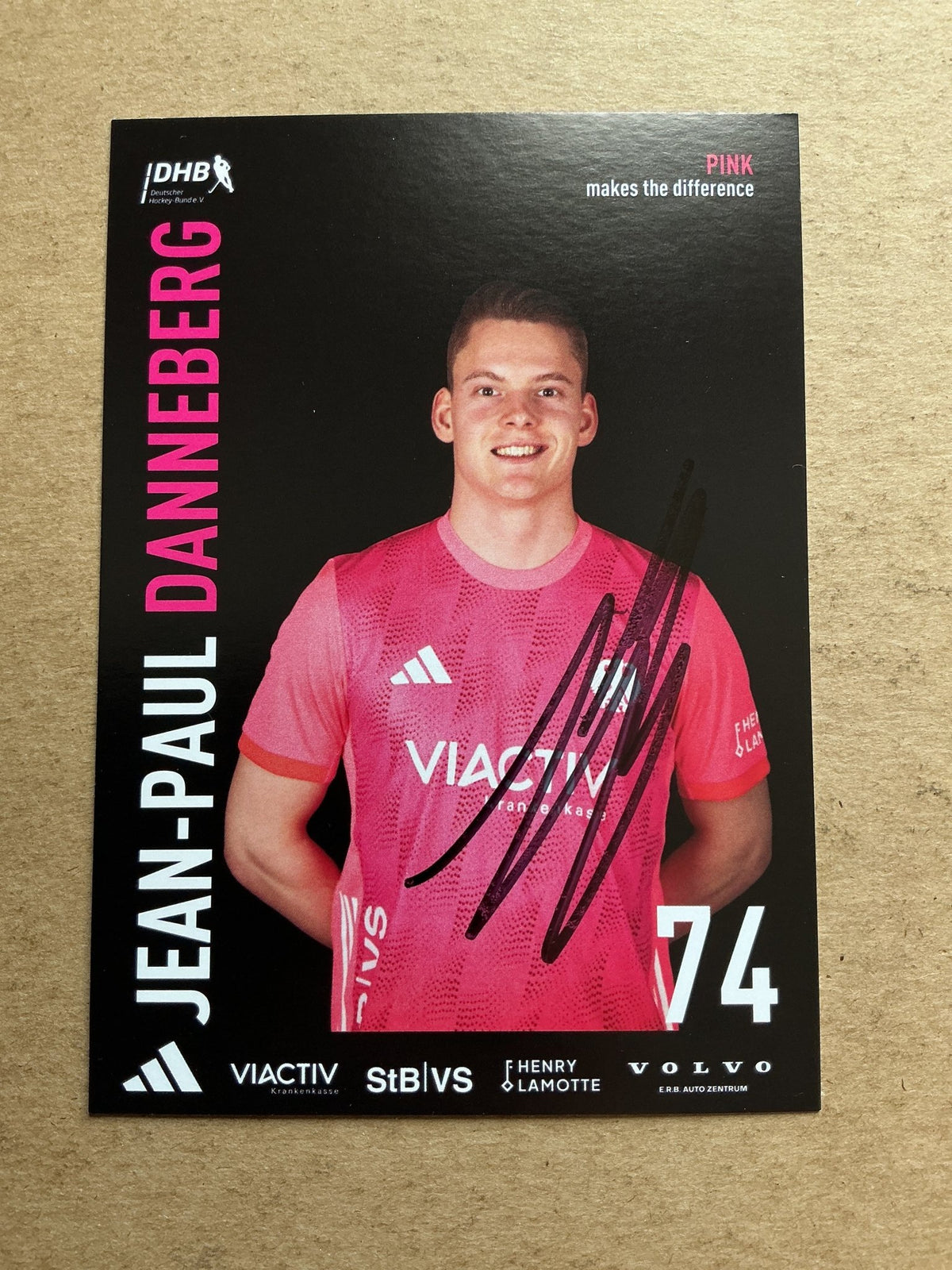 Jean-Paul Danneberg, Germany 🇩🇪 Field Hockey Olympics 2024 hand signed - Autographs-World