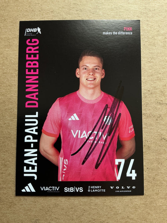 Jean-Paul Danneberg, Germany 🇩🇪 Field Hockey Olympics 2024 hand signed - Autographs-World