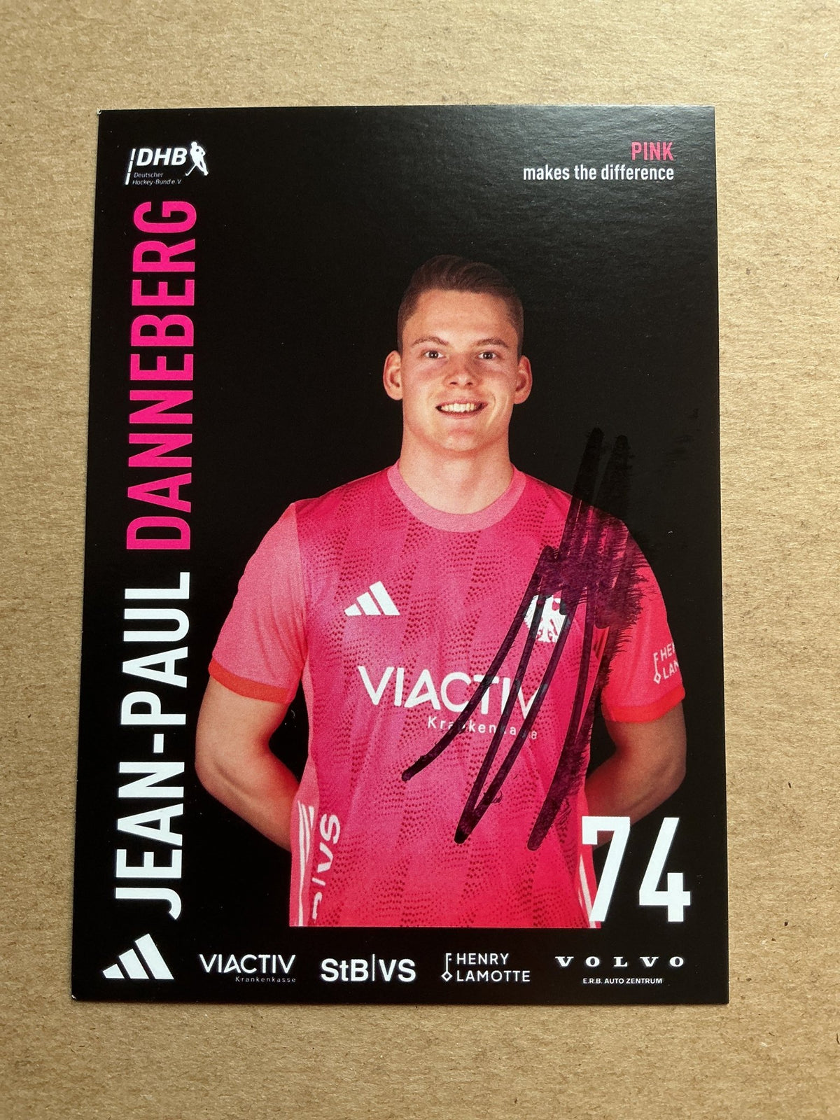 Jean-Paul Danneberg, Germany 🇩🇪 Field Hockey Sports 2025 hand signed - Autographs-World