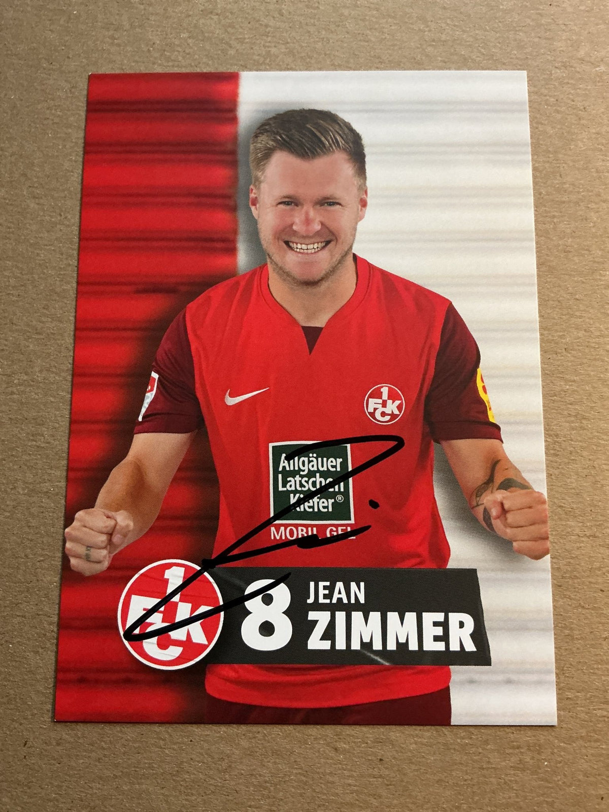 Jean Zimmer, Germany 🇩🇪 1.FC Kaiserslautern 2023/24 hand signed - Autographs-World