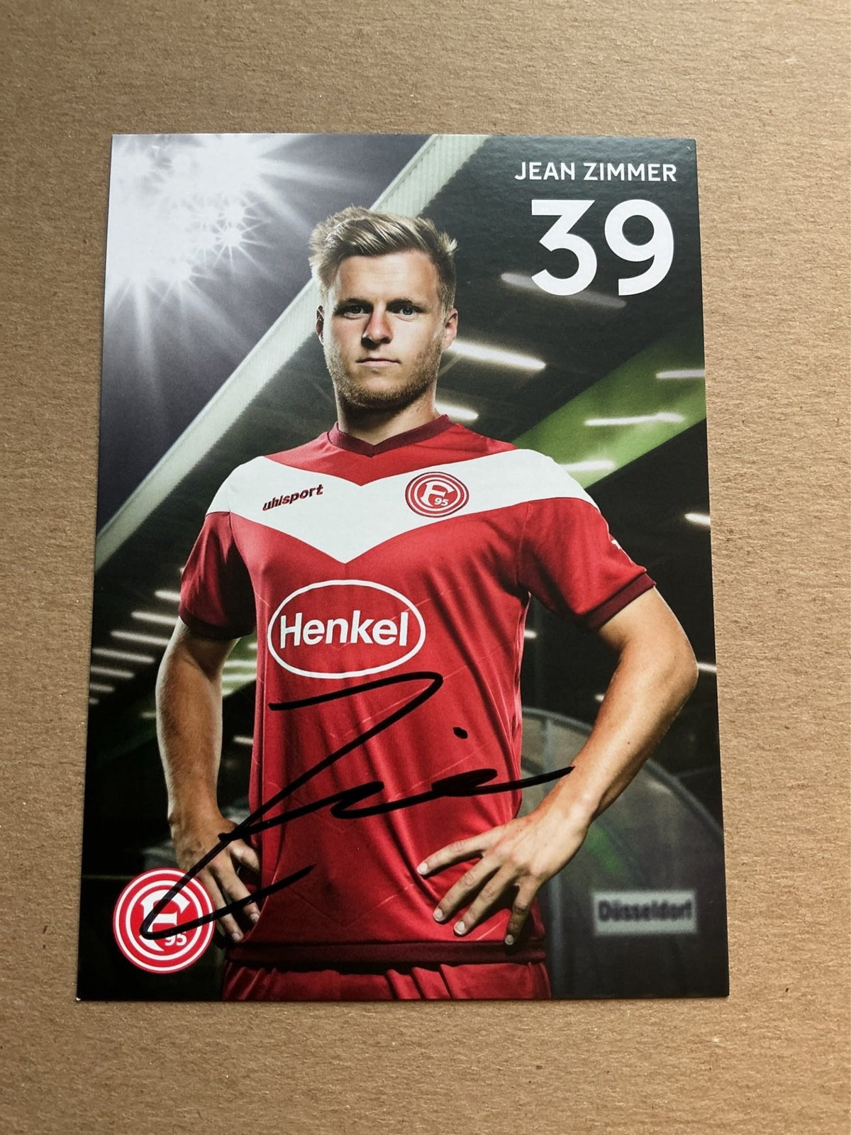 Jean Zimmer, Germany 🇩🇪 Fortuna Düsseldorf 2018/19 hand signed - Autographs-World