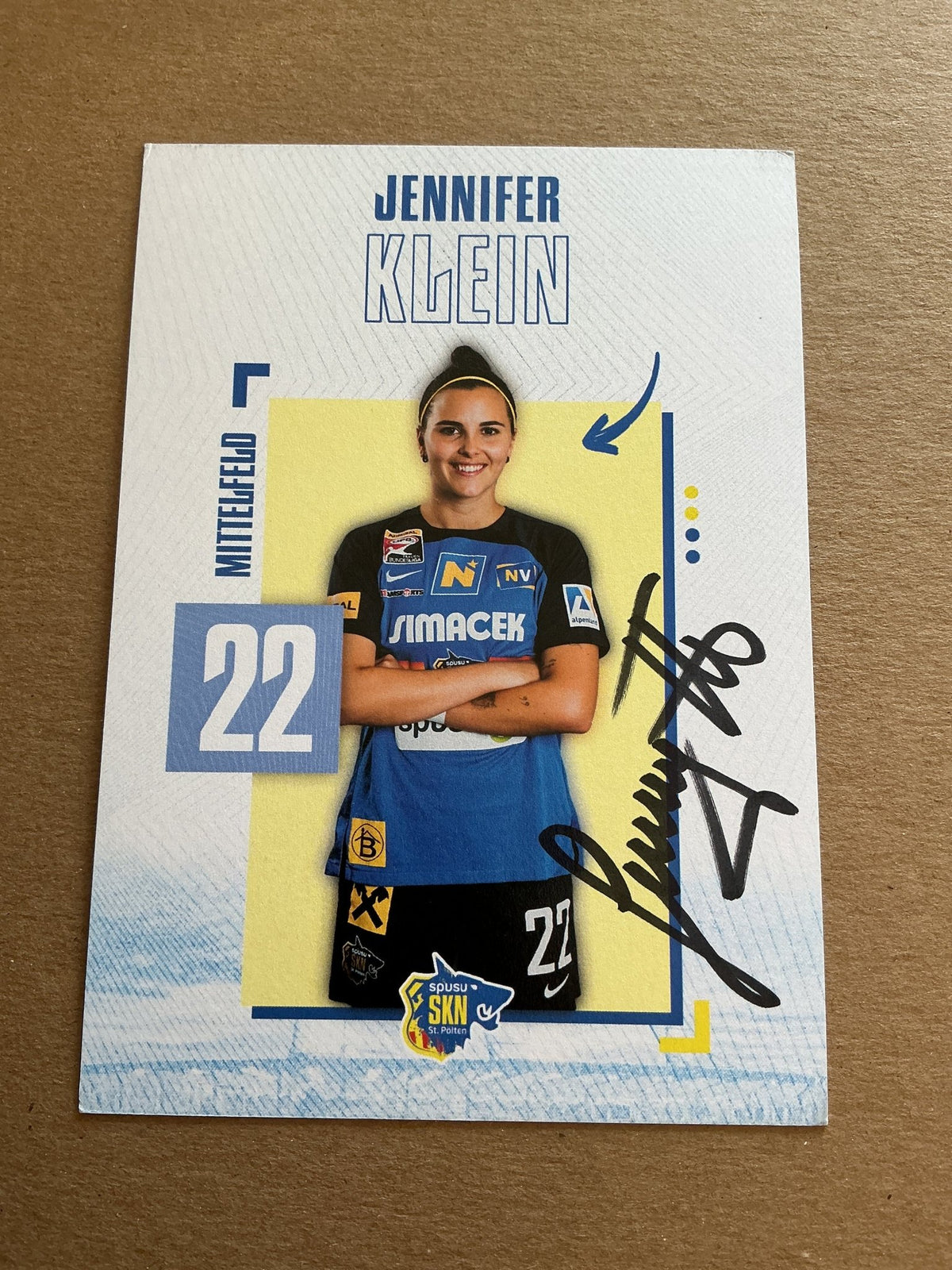 Jennifer Klein, Austria 🇦🇹 SKN St. Pölten 2023/24 hand signed - Autographs-World