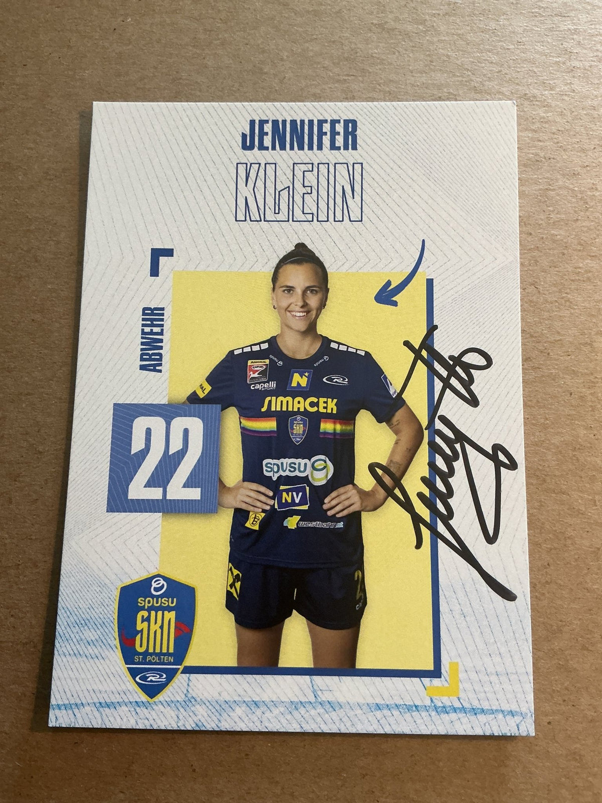 Jennifer Klein, Austria 🇦🇹 SKN St. Pölten 2024/25 hand signed - Autographs-World