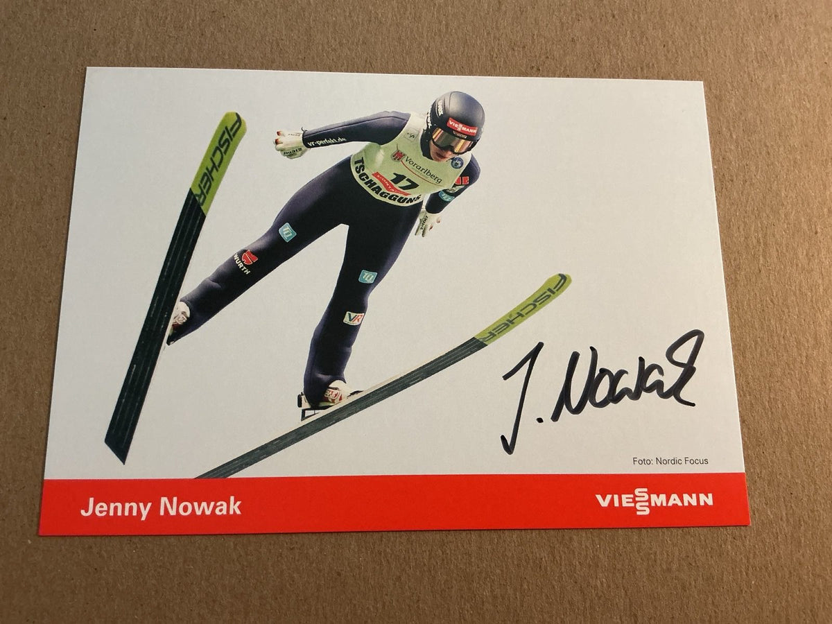 Jenny Nowack, Germany 🇩🇪 Ski Jumping Winter 2022/23 hand signed - Autographs-World