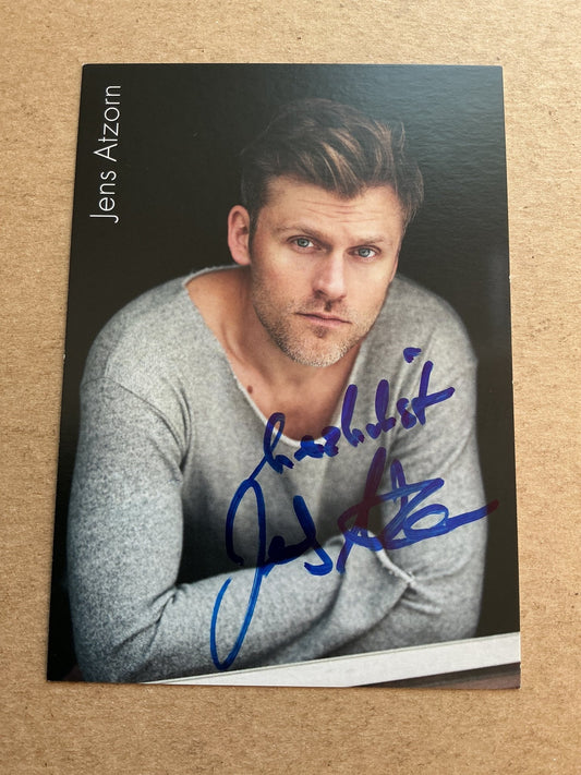 Jens Atzorn, Germany 🇩🇪 Actor 2024 hand signed - Autographs-World