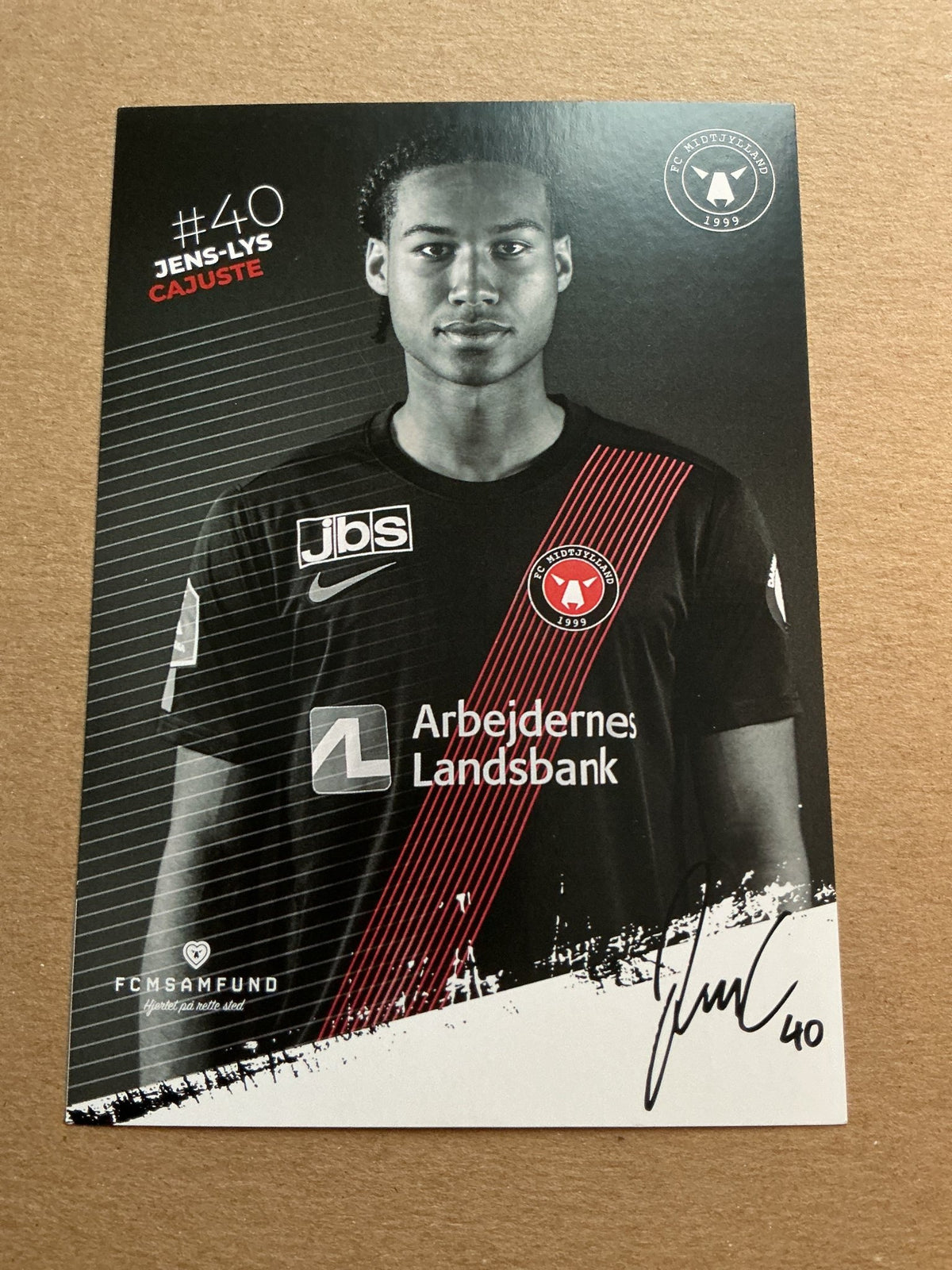 Jens-Lys Cajuste, Sweden 🇸🇪 FC Midtjylland 2020/21 hand signed - Autographs-World