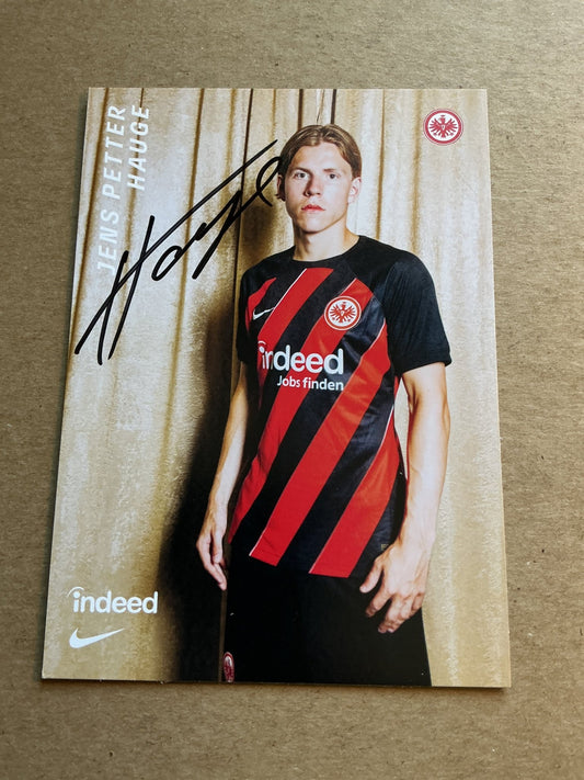 Jens Petter Hauge, Norway 🇳🇴 Eintracht Frankfurt 2023/24 hand signed - Autographs-World